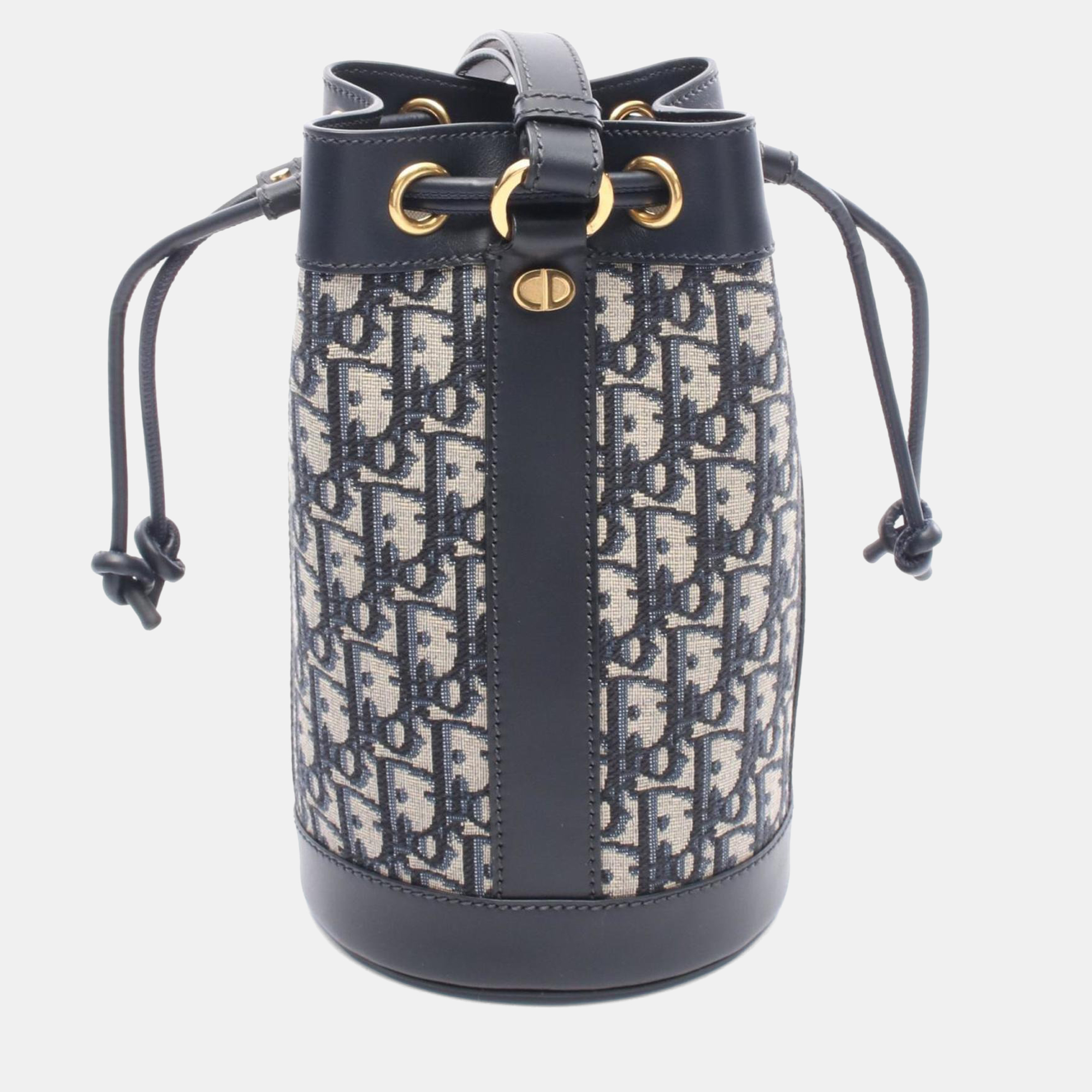 

Christian Dior Dior Oblique Backpack Canvas And Leather Navy/Gray, Navy blue