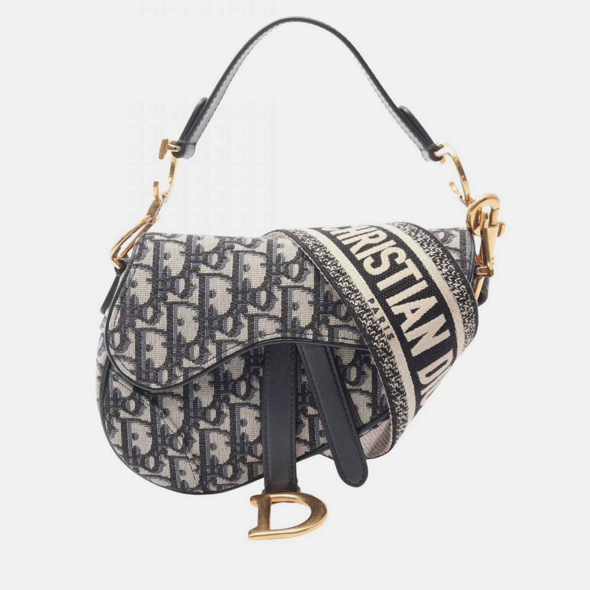 

Christian Dior Dior Saddle Mini Oblique Handbag In Canvas And Leather Beige Blue Or Black