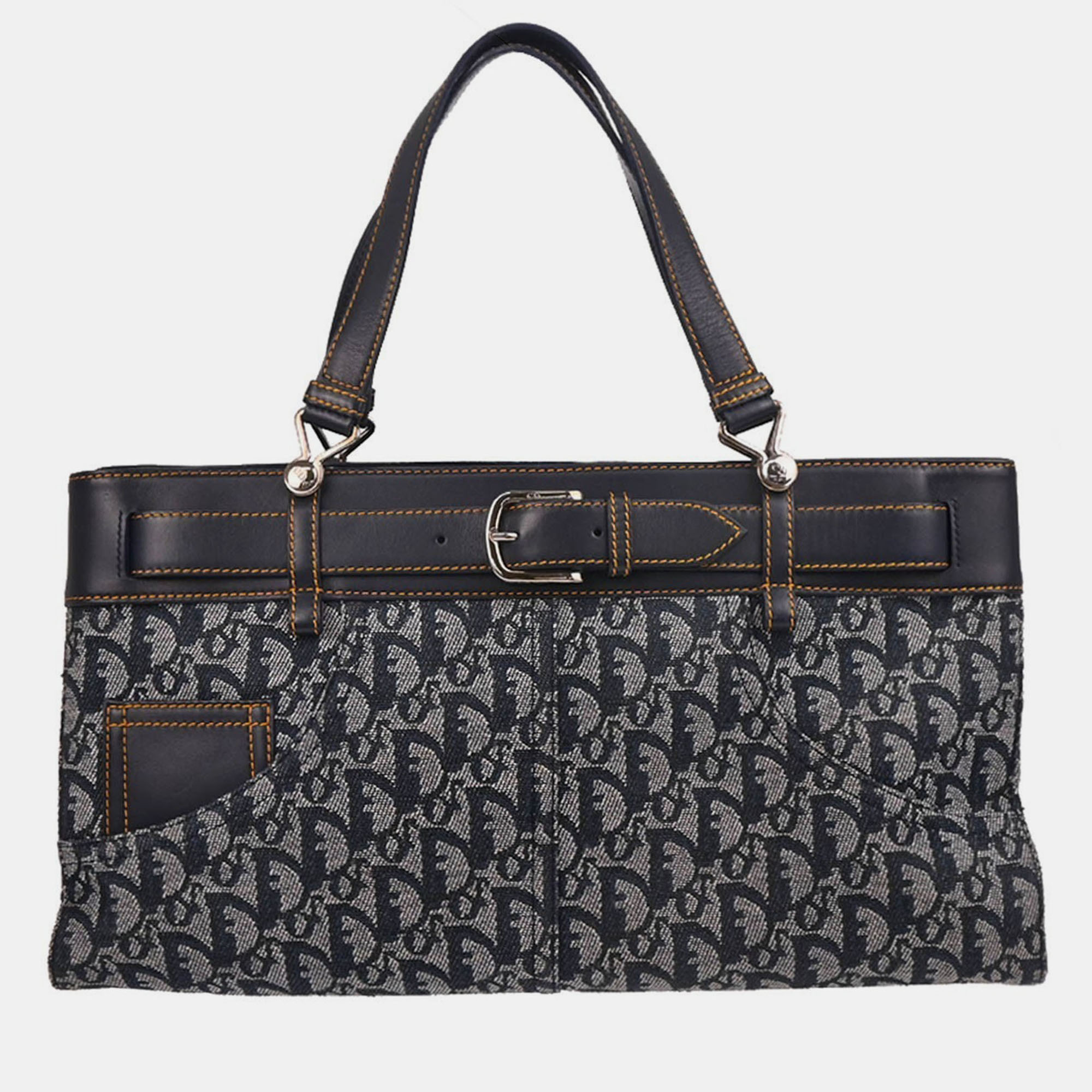 

Christian Dior Navy Trotter Handbag, Navy blue