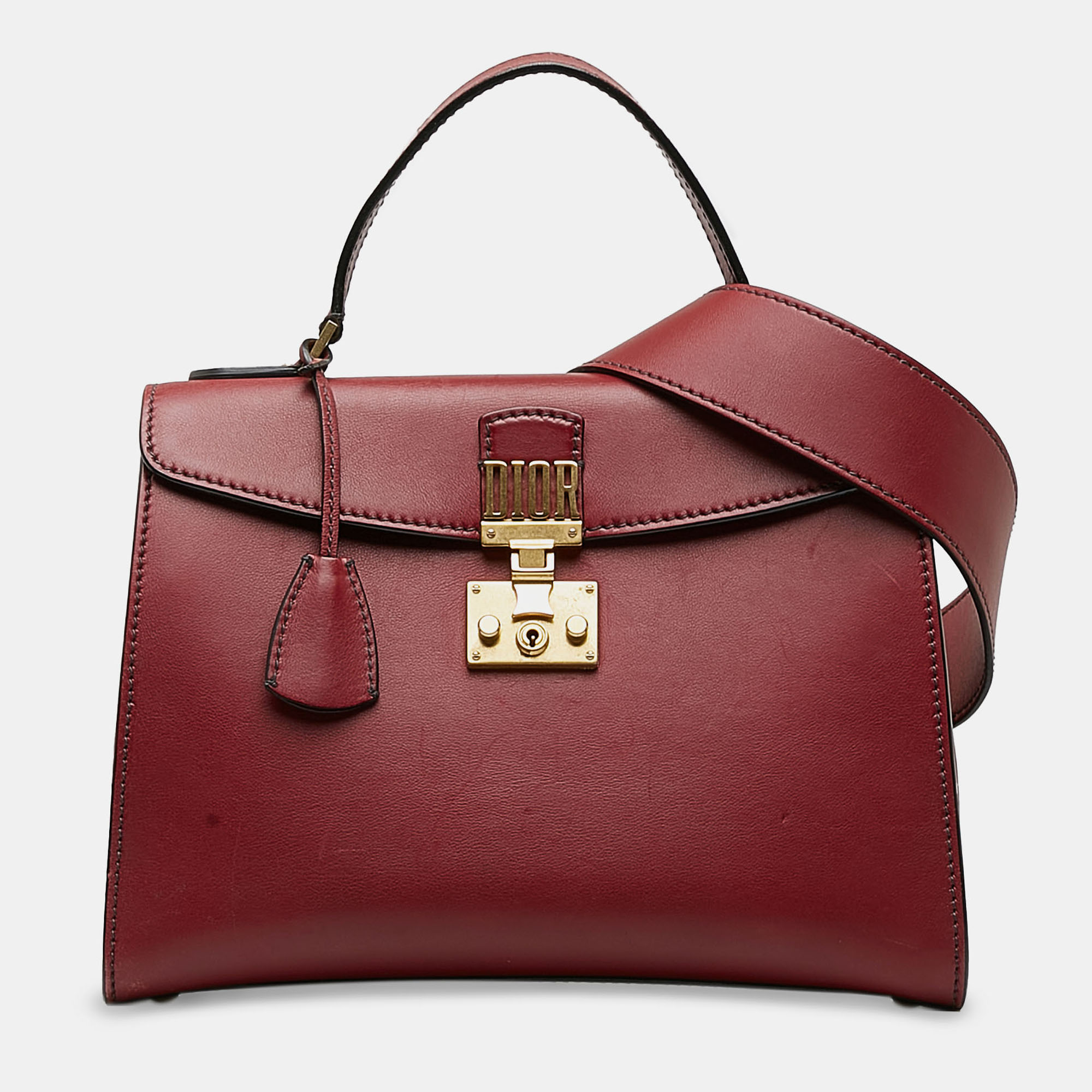 

Dior Red DiorAddict Top Handle Bag