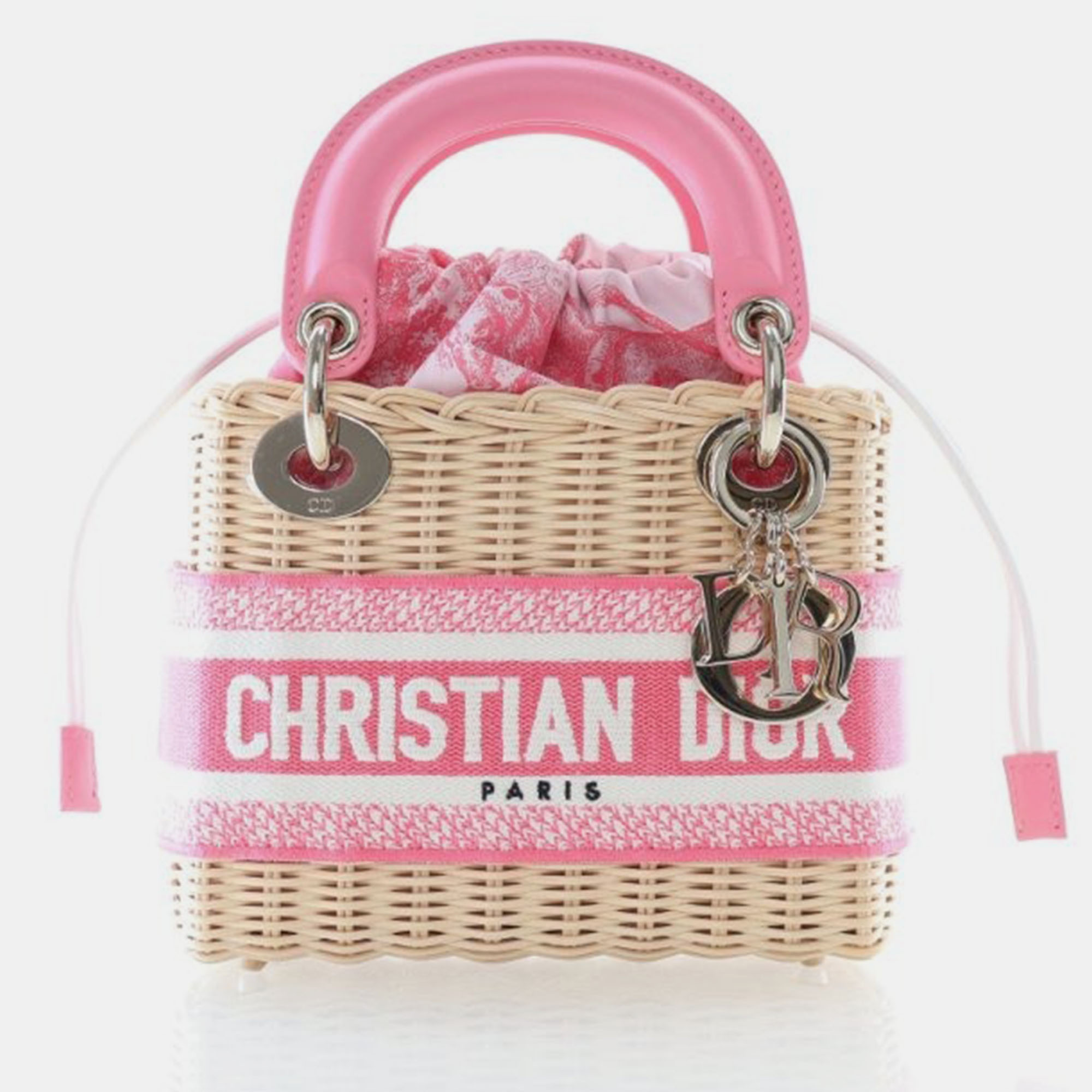 

Dior Mini Wicker Oblique Lady Dior, Beige