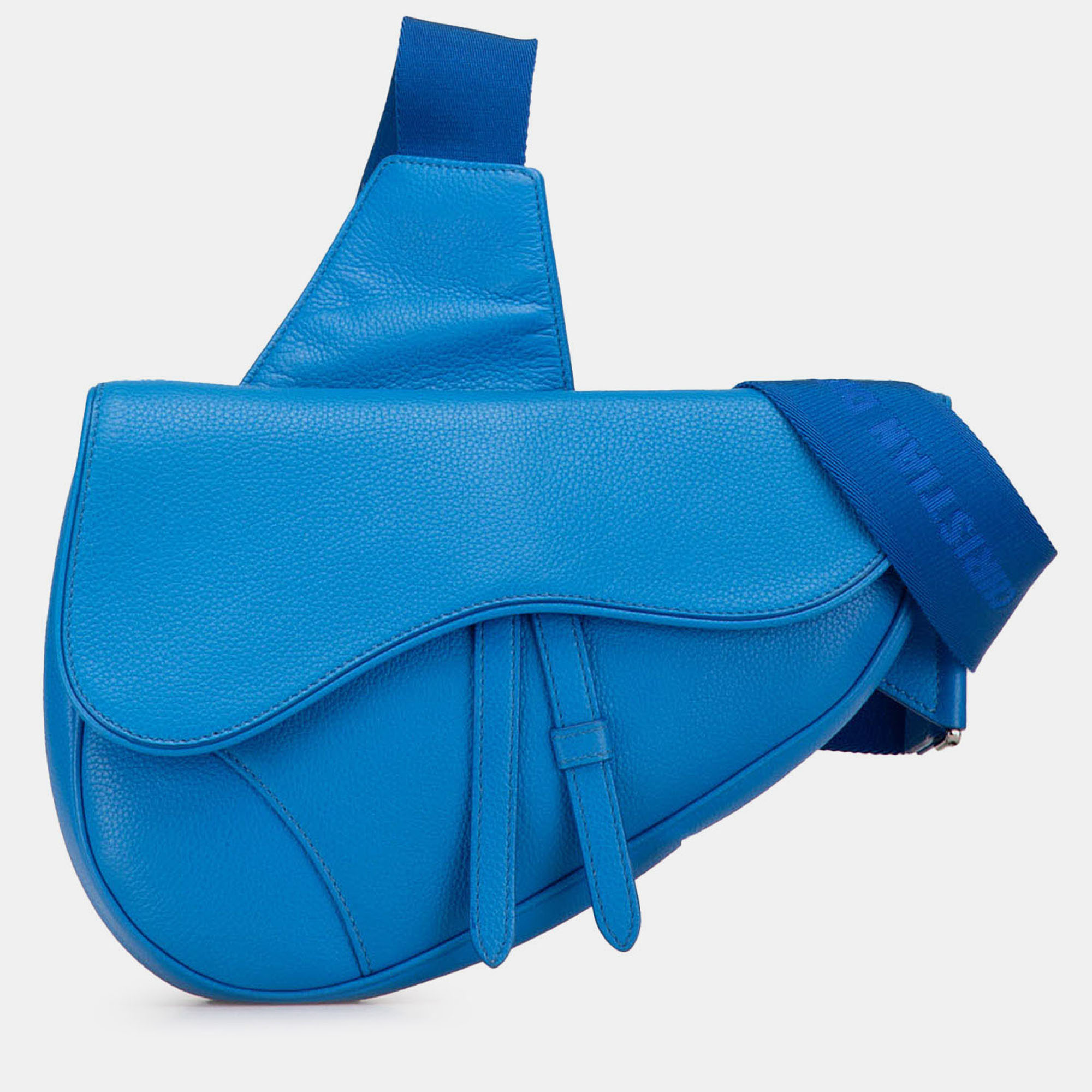

Dior Blue Leather Saddle Crossbody