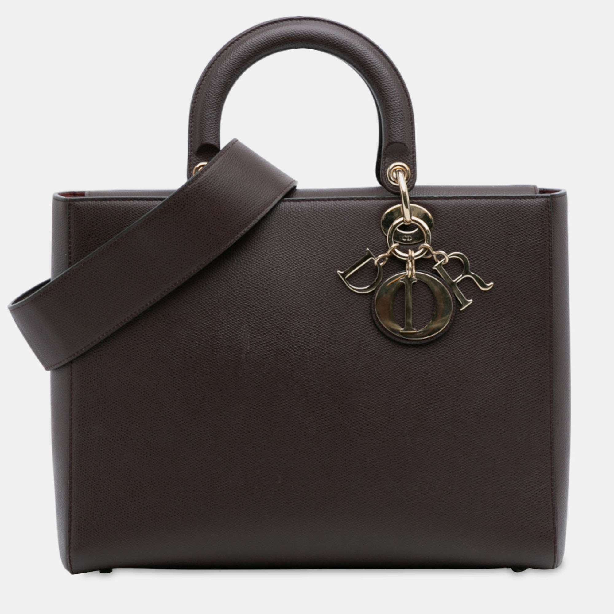 

Dior Burgundy Large Grained Calfskin Lady D Sire
