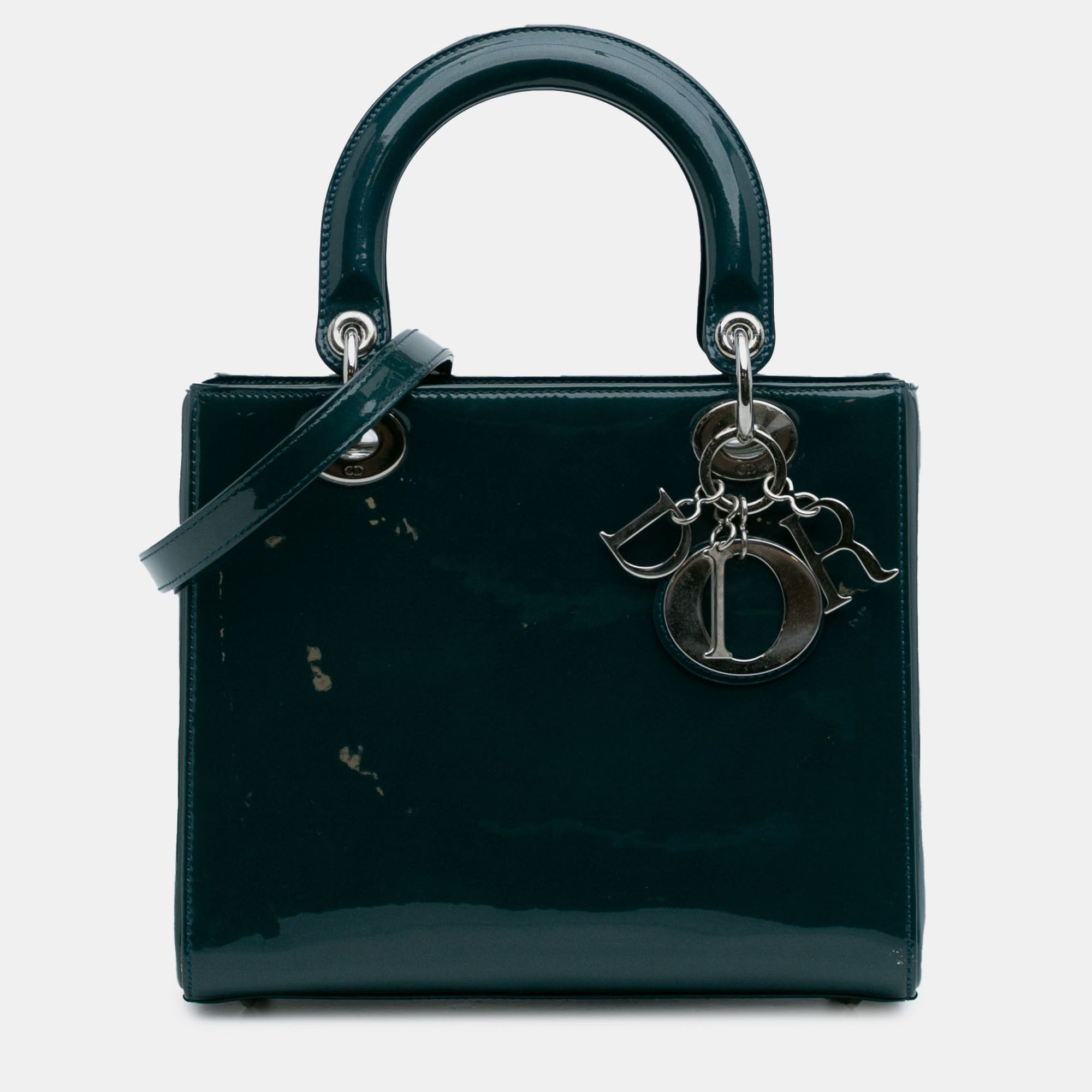 

Dior Green Medium Patent Lady Dior