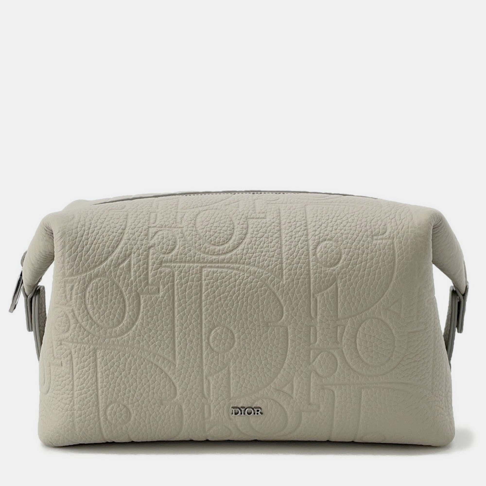 

Dior Gravity Pouch Gray Leather, Grey