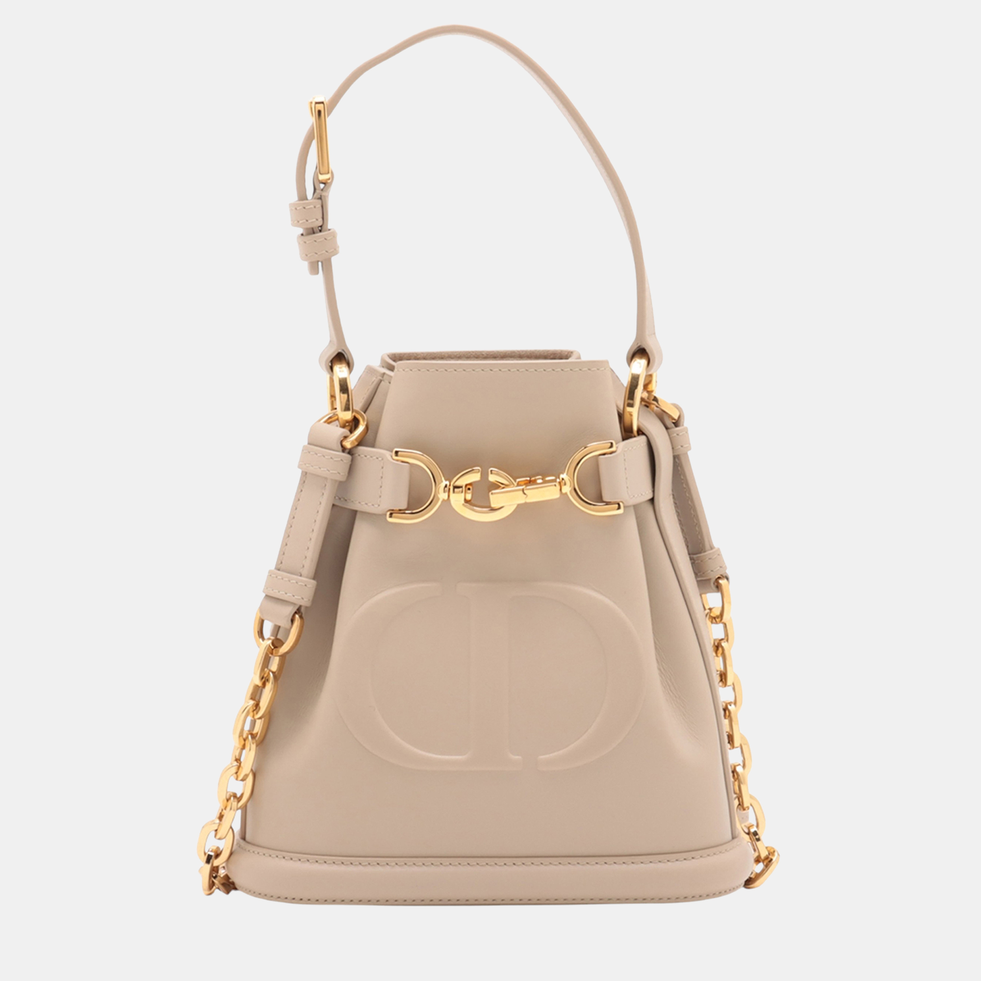 

Dior Beige Small Embossed Calfskin CEst Dior Bag