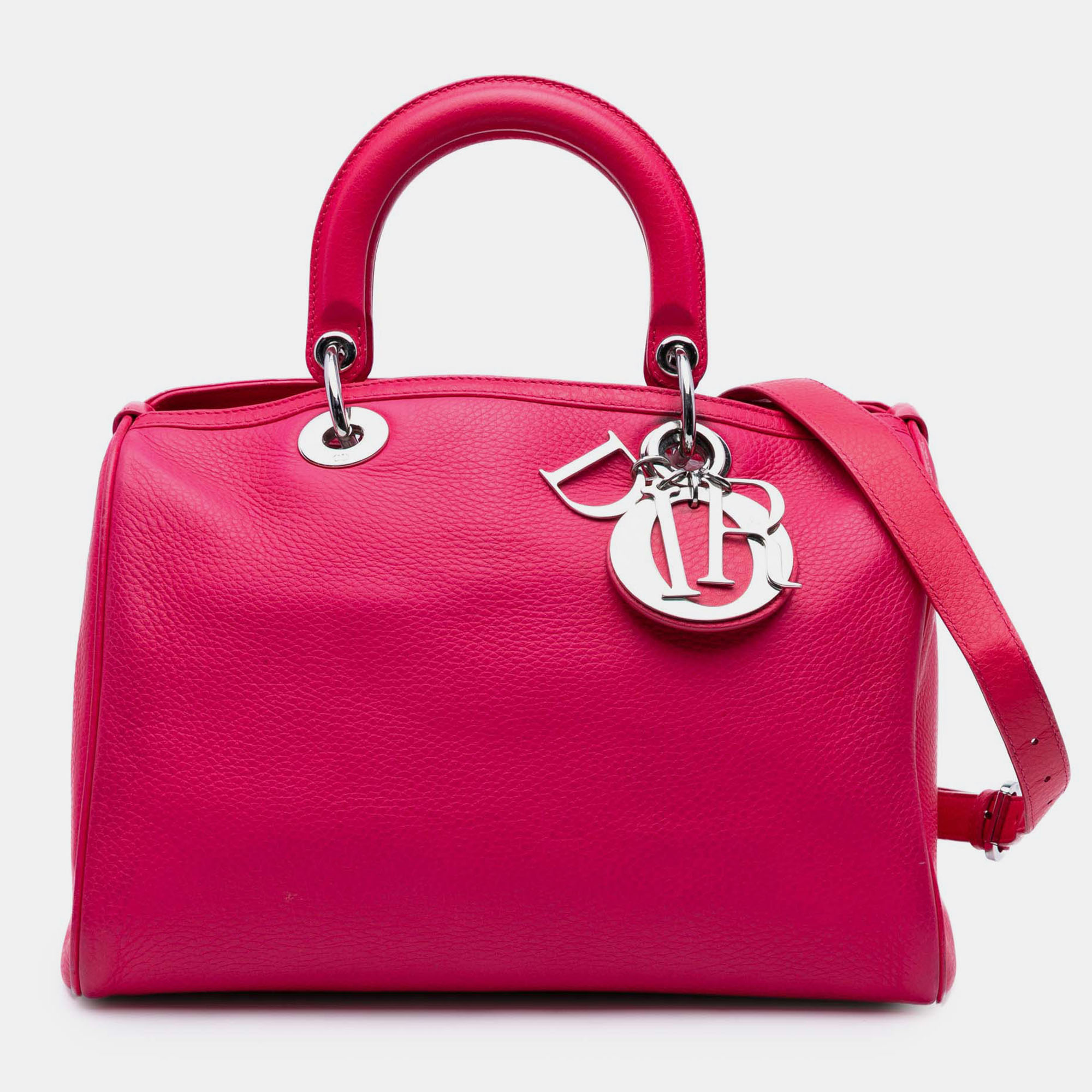 

Dior Pink Medium Leather Diorissimo Satchel