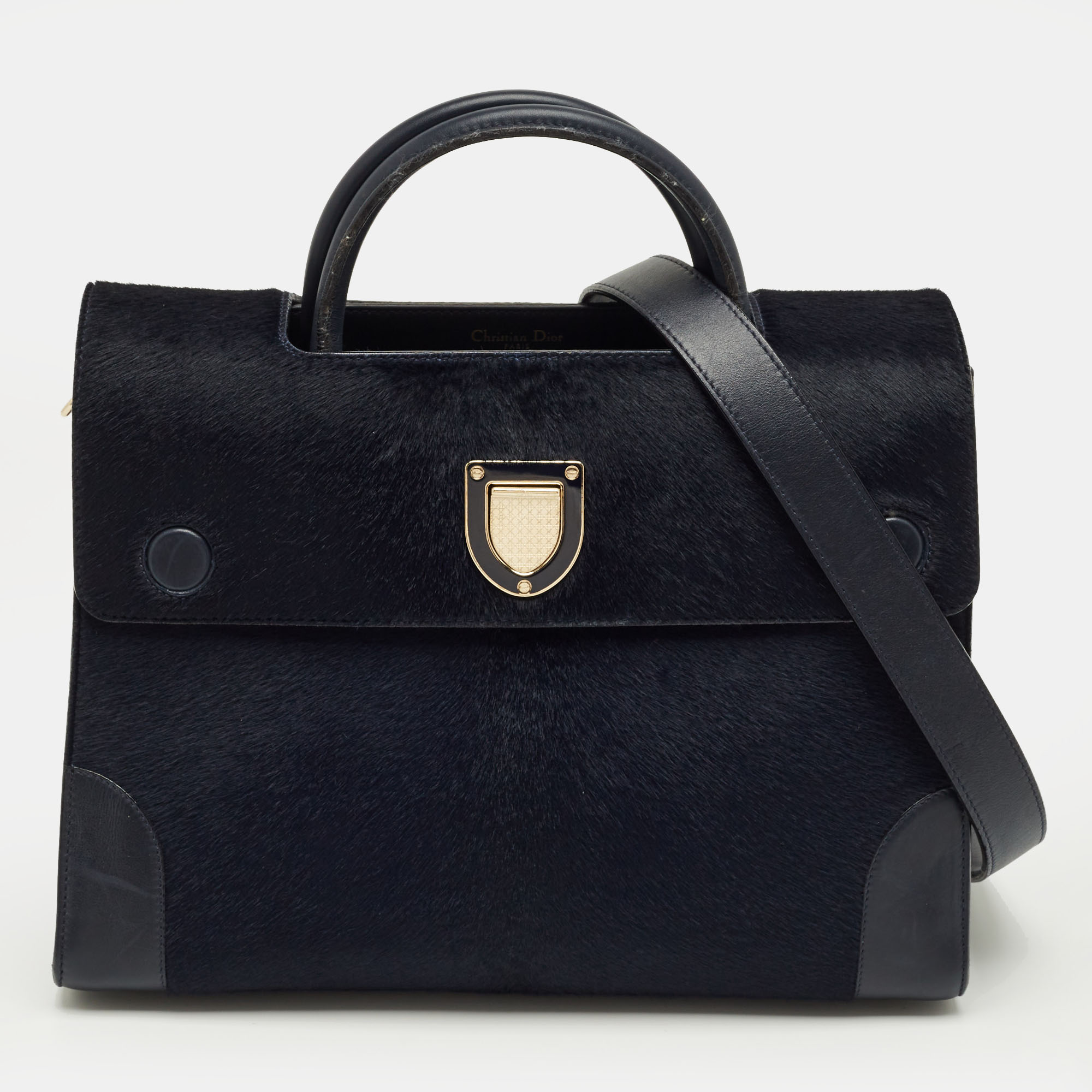 Pre-owned Dior Ever Tote In Blue