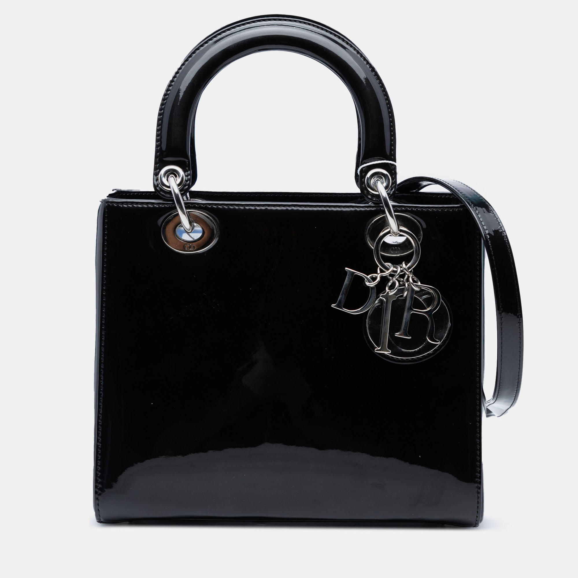 

Dior Black Medium Patent Lady Dior