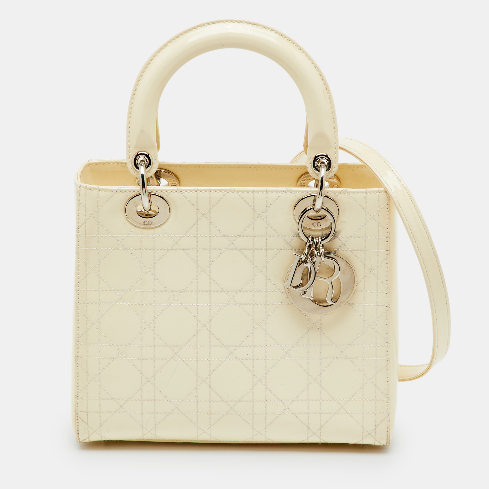 Pre-owned Dior Tote In White