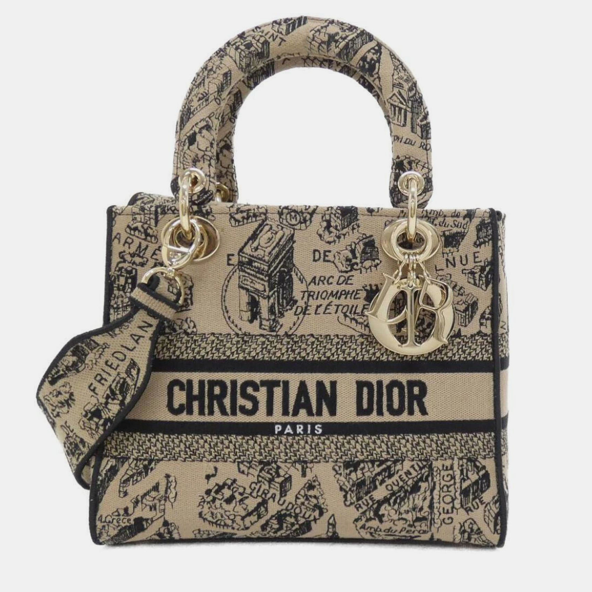 

Christian Dior Plan De Paris Lady D-Light Medium Handbag, Brown