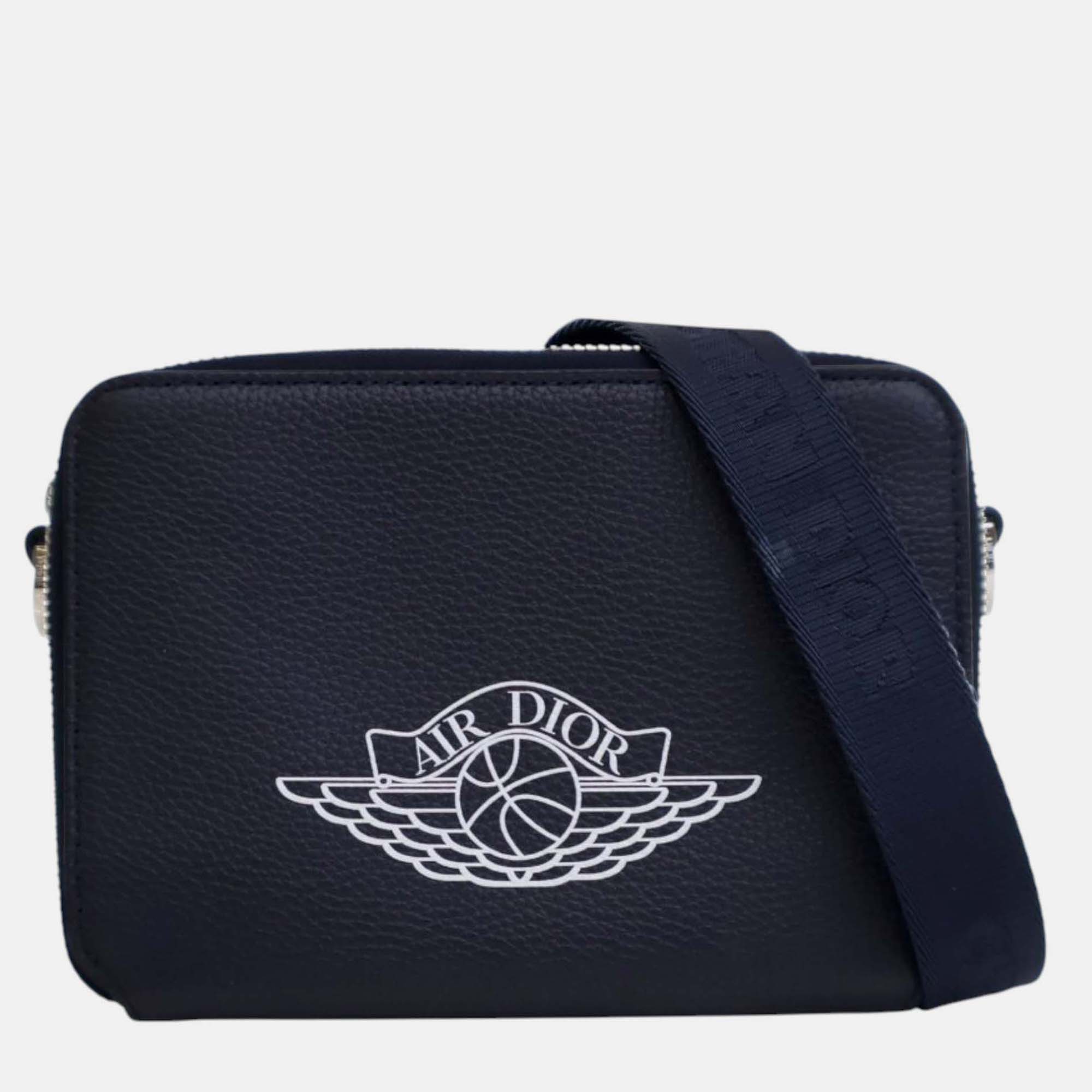 

Dior Blue Air Jordan Grained Calfskin Crossbody