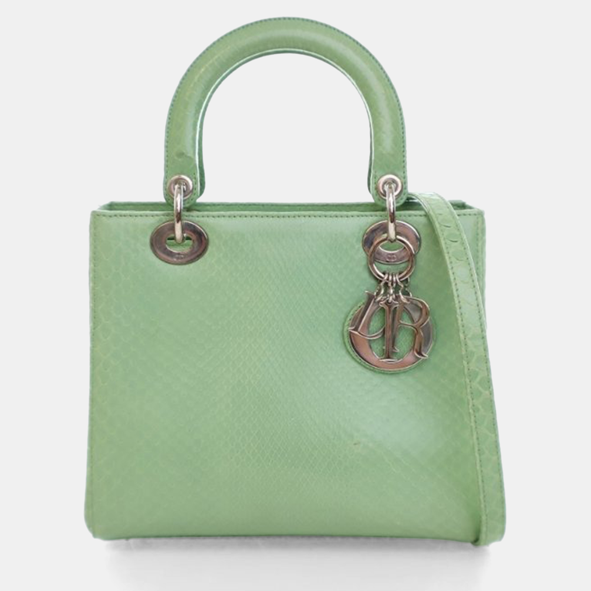 

Dior Medium Python Lady Dior, Green