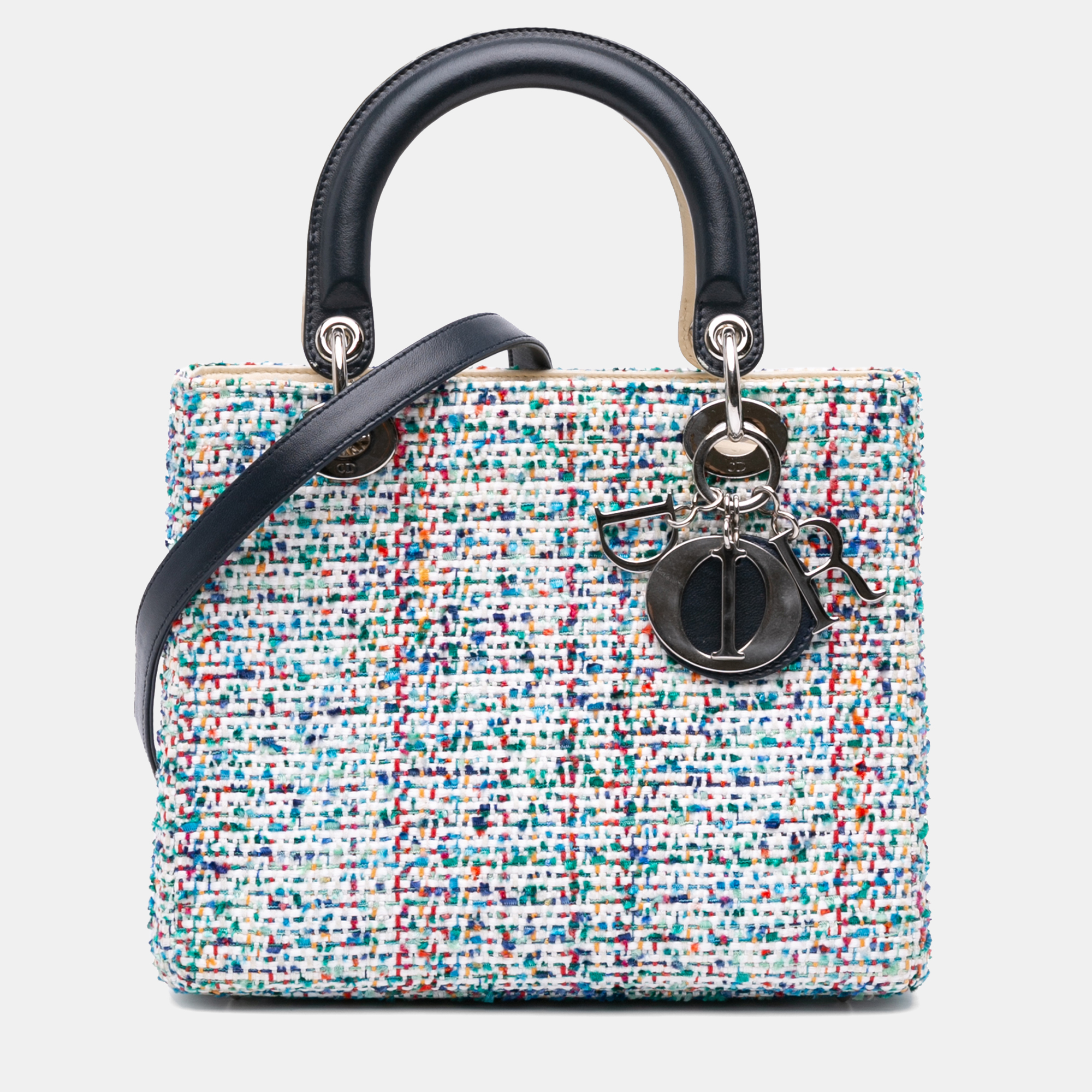 

Dior Blue Medium Tweed Lady Dior