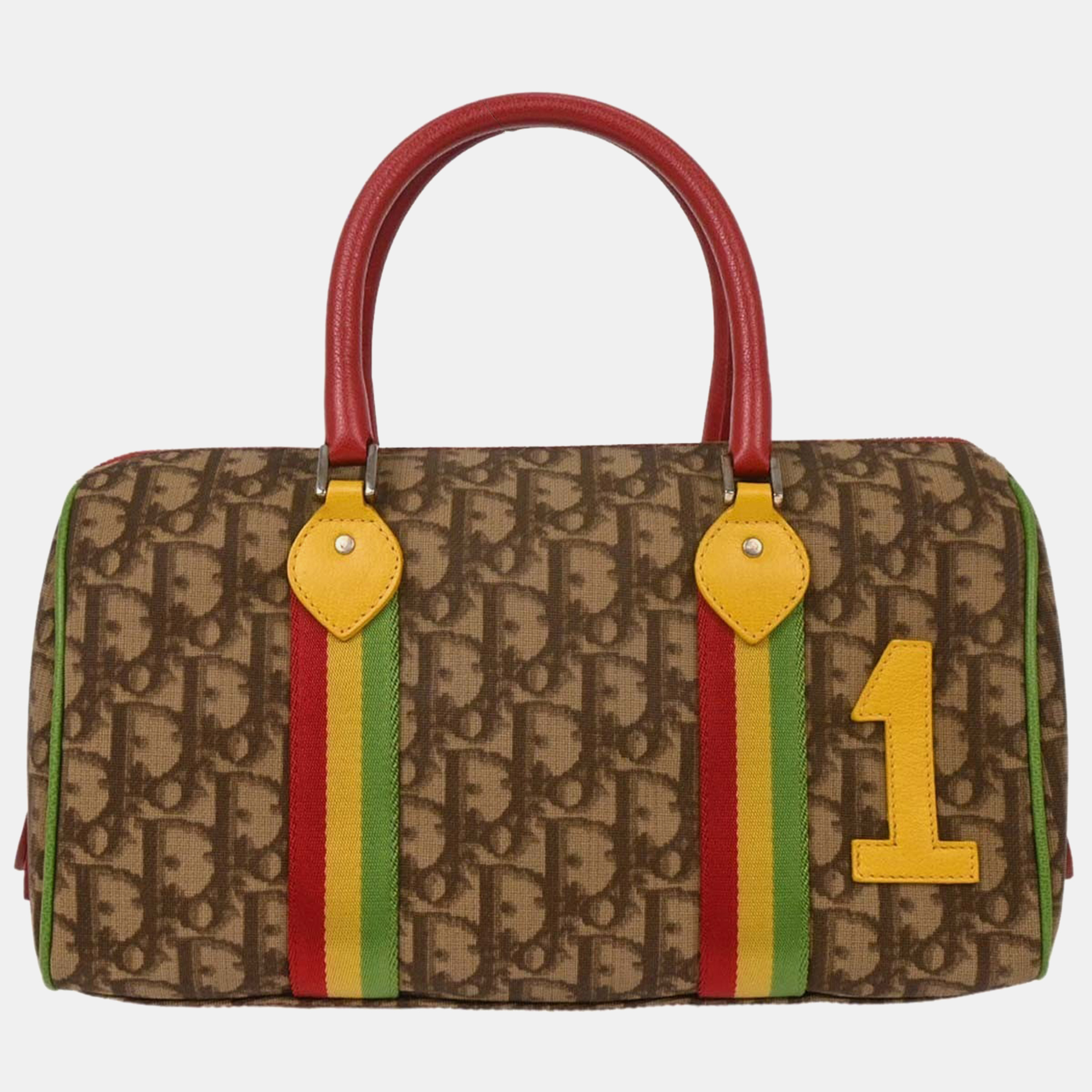 

Christian Dior Brown Rasta-Color Trotter Handbag
