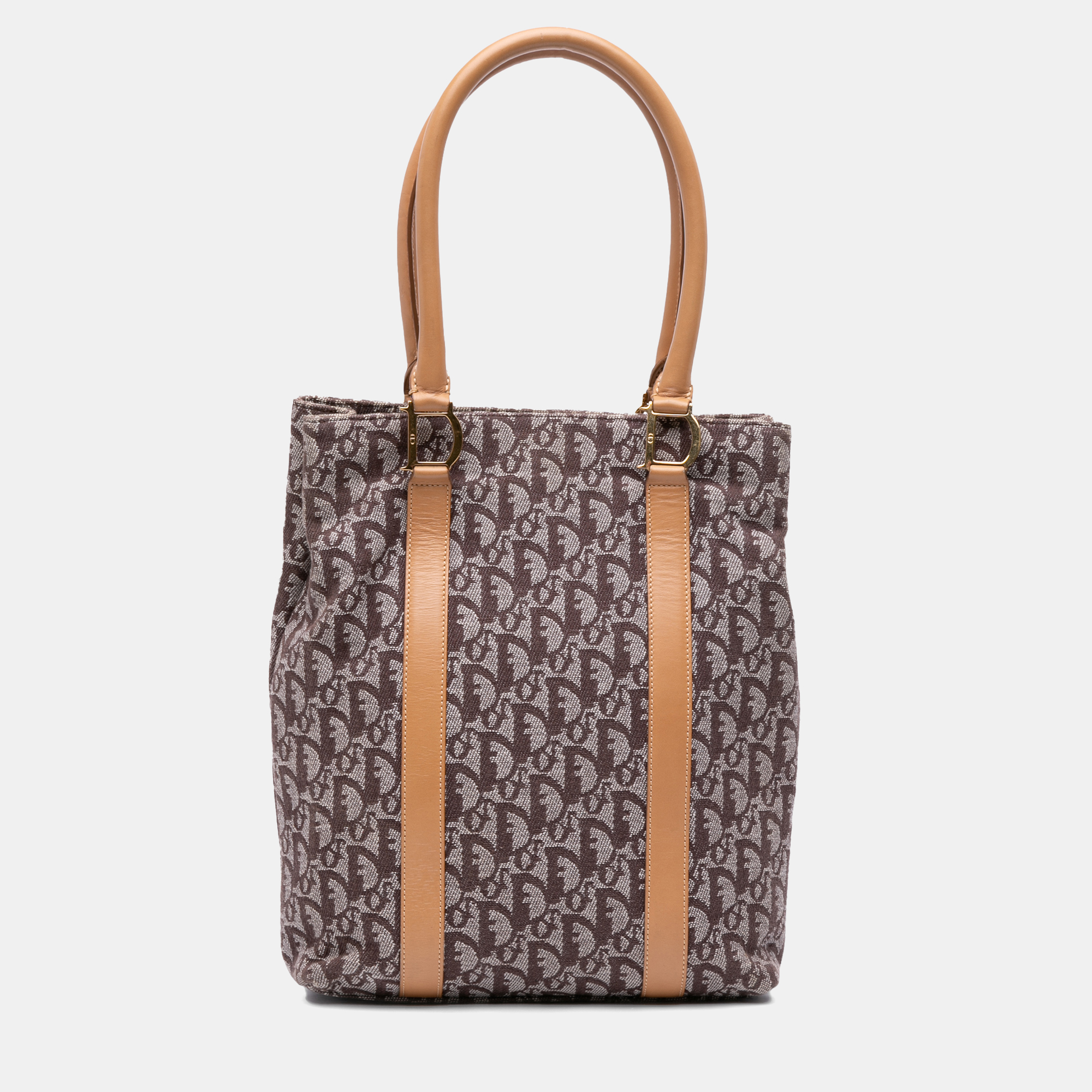 Pre-owned Dior Issimo Trotter Canvas Tote In Brown