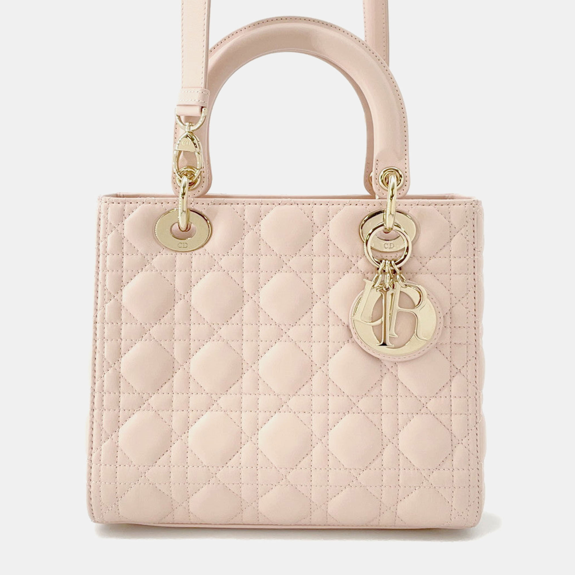 

Dior Lady Dior Canage Powder Pink Lambskin Size Medium