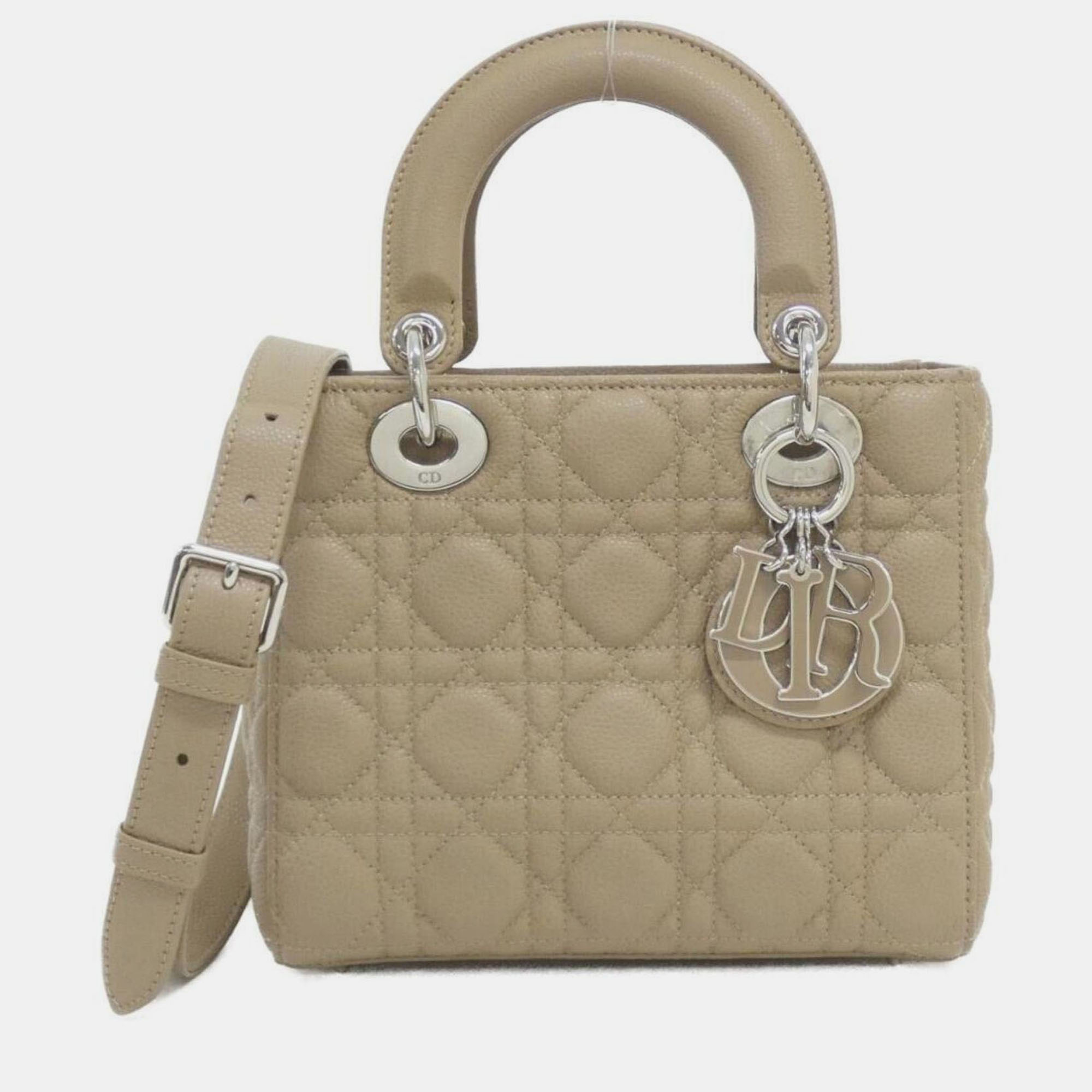 

Christian Dior Lady Small Handbag, Beige