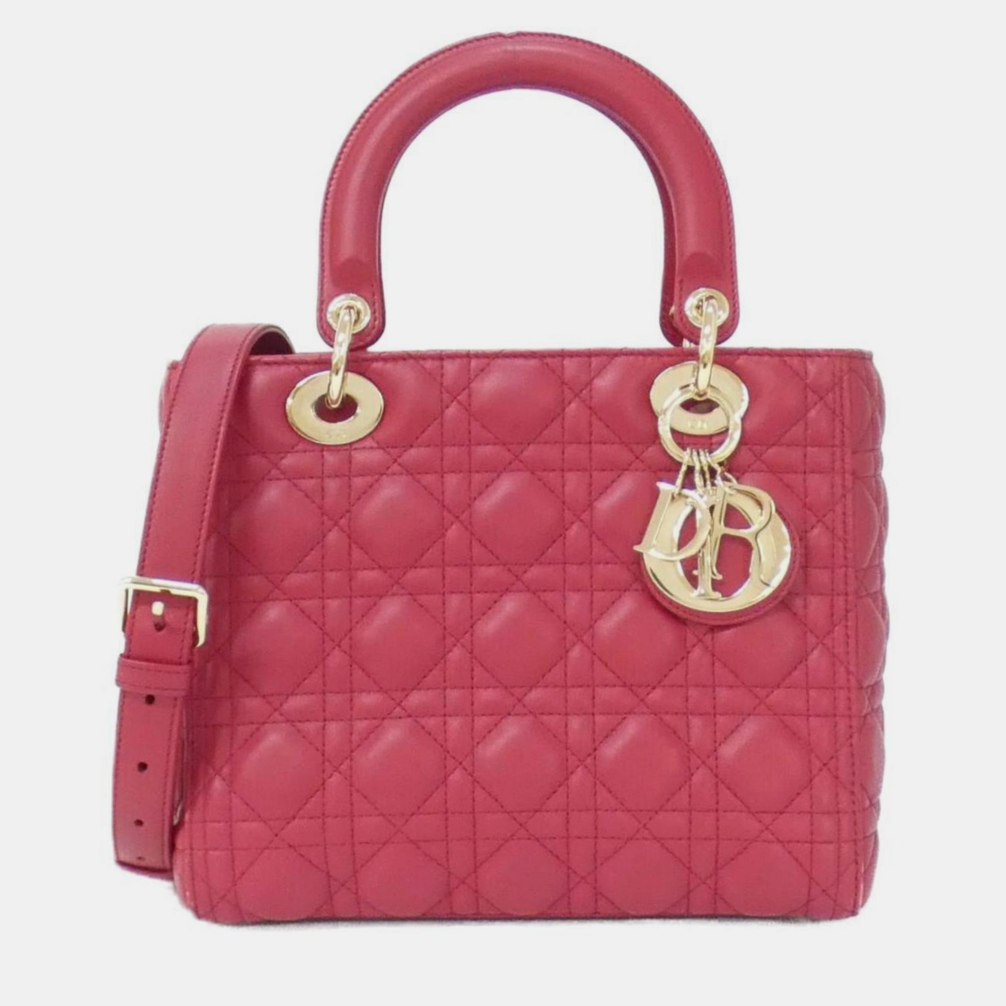 

Christian Dior Lady Medium Handbag, Red