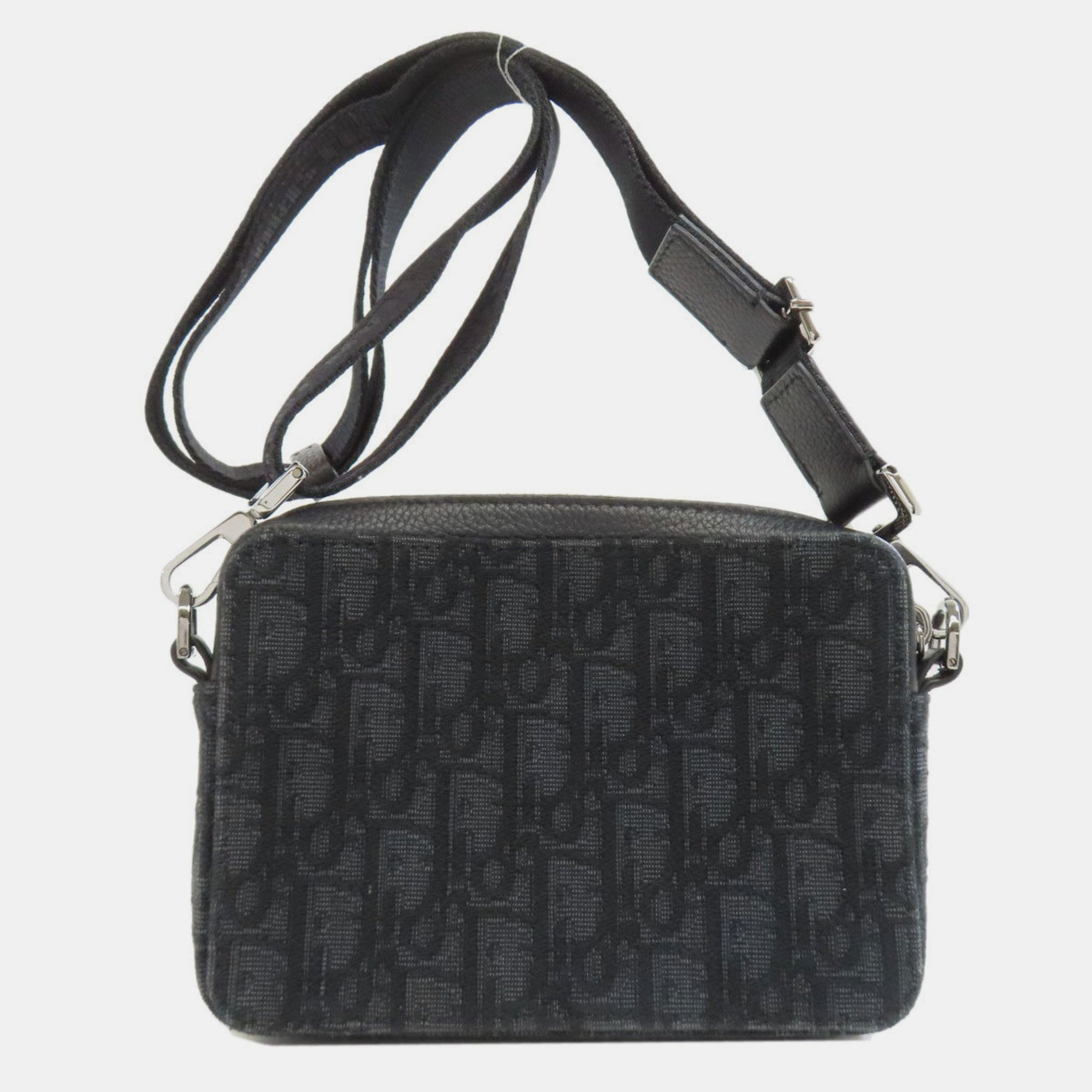 

Christian Dior Oblique Black Canvas Shoulder Bag