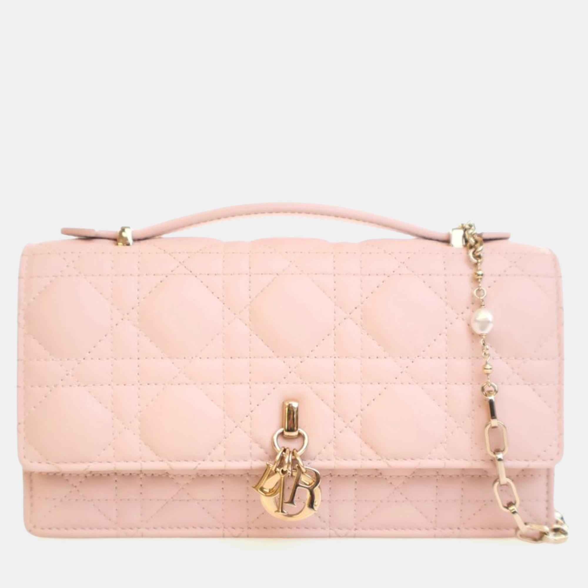 

Dior Mini Lambskin My Dior Bag, Pink