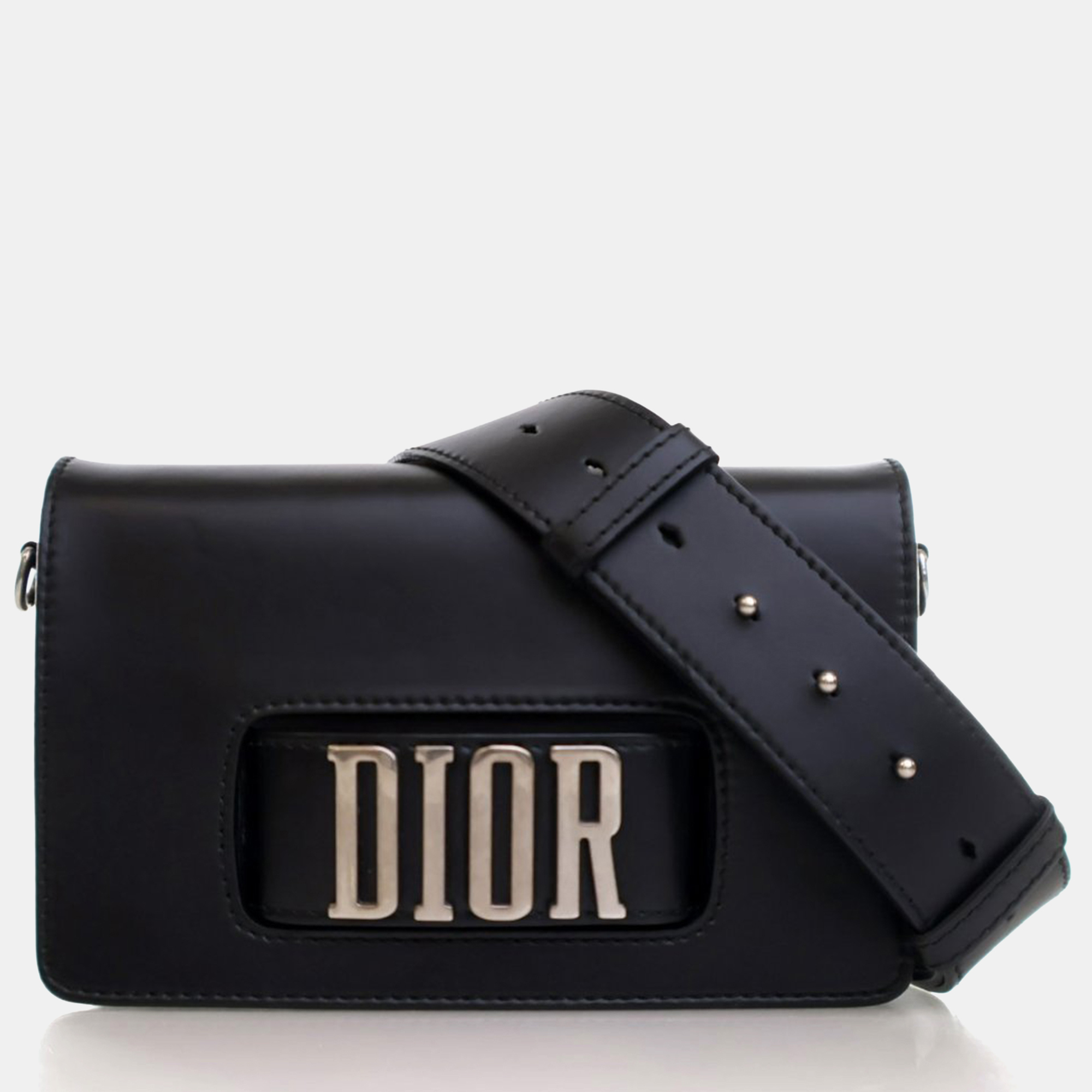 

Dior Black Calfskin Dior(r)evolution Flap Bag