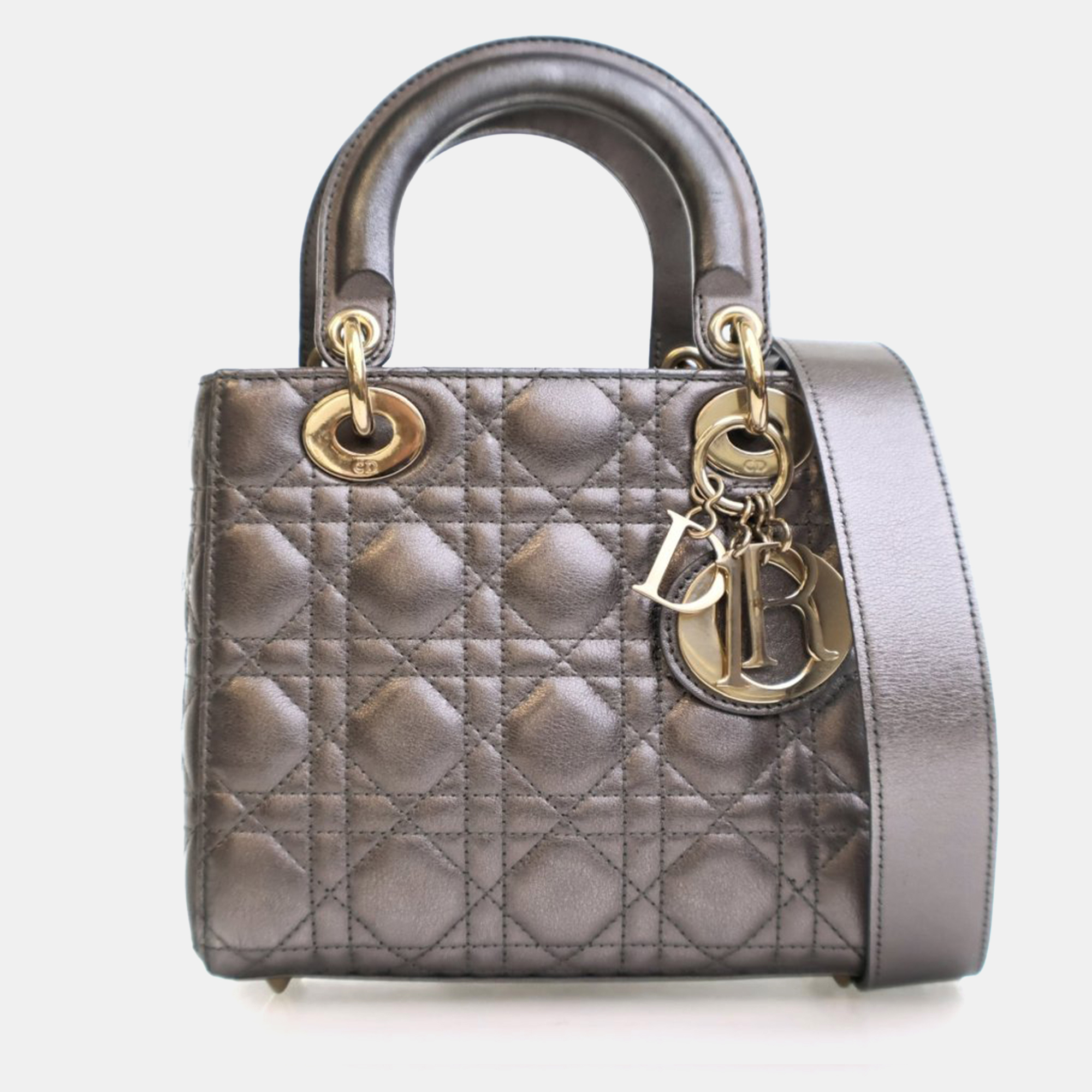 

Dior Small Grey Lambskin My ABCDior Lady Dior