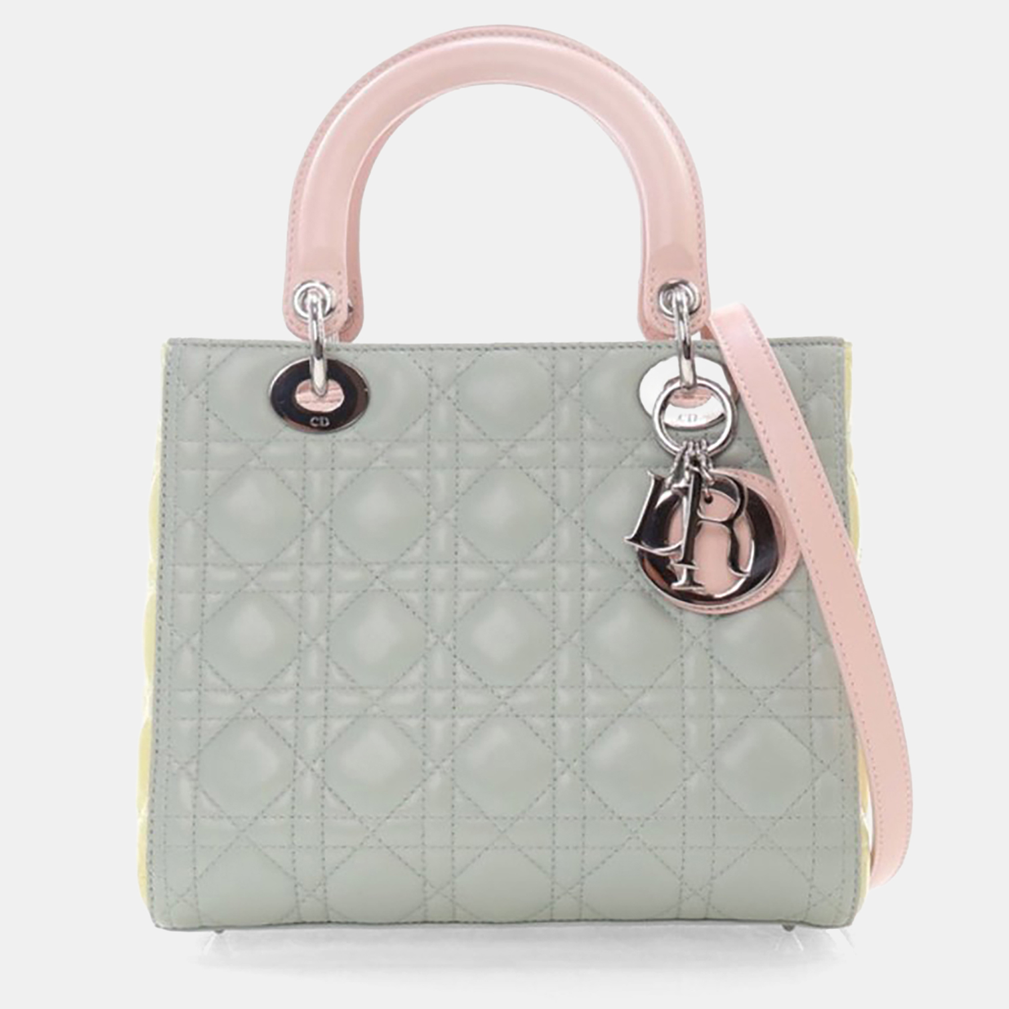 

Dior Medium Lambskin Lady Dior, Green