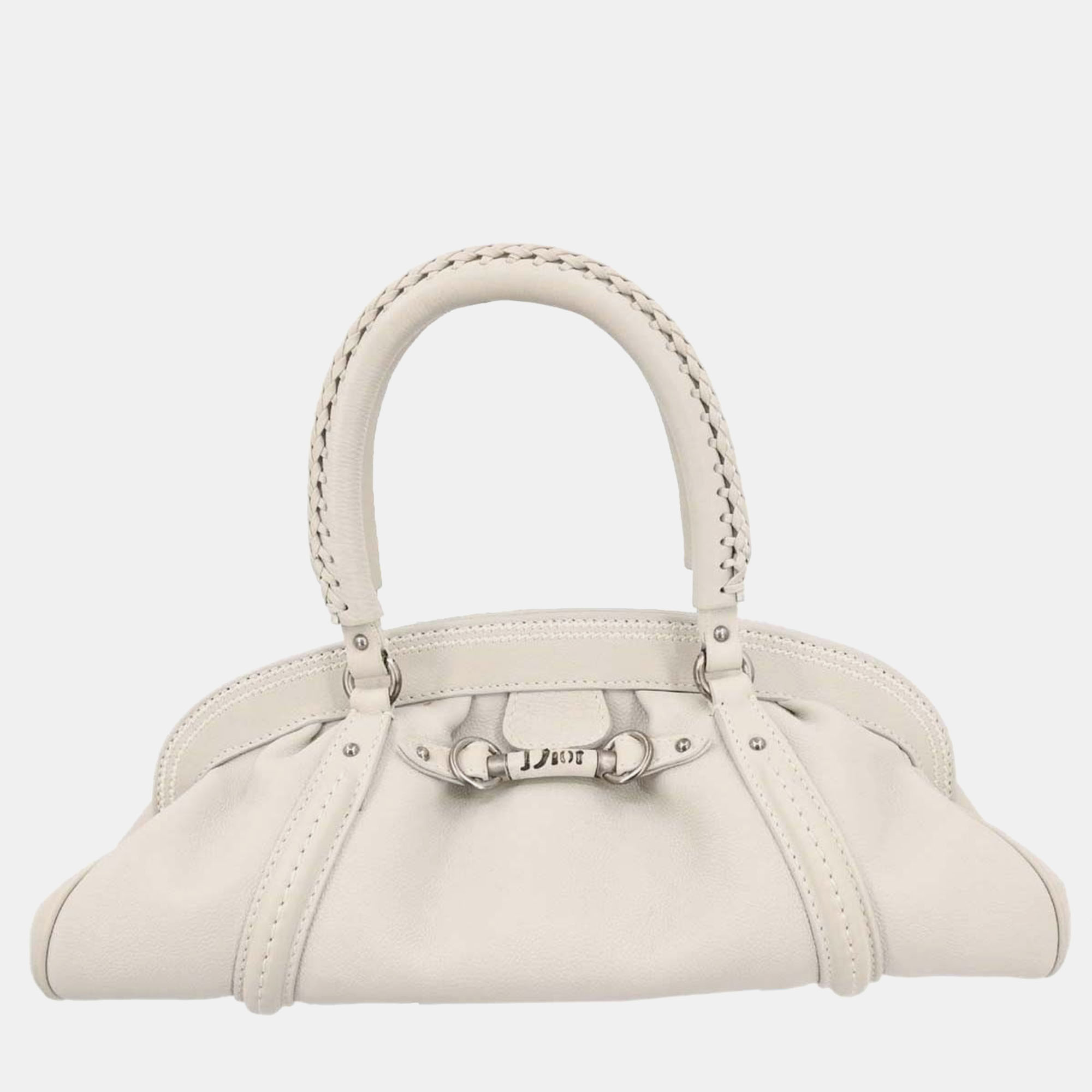 

Christian Dior Off-white Leather Handbag