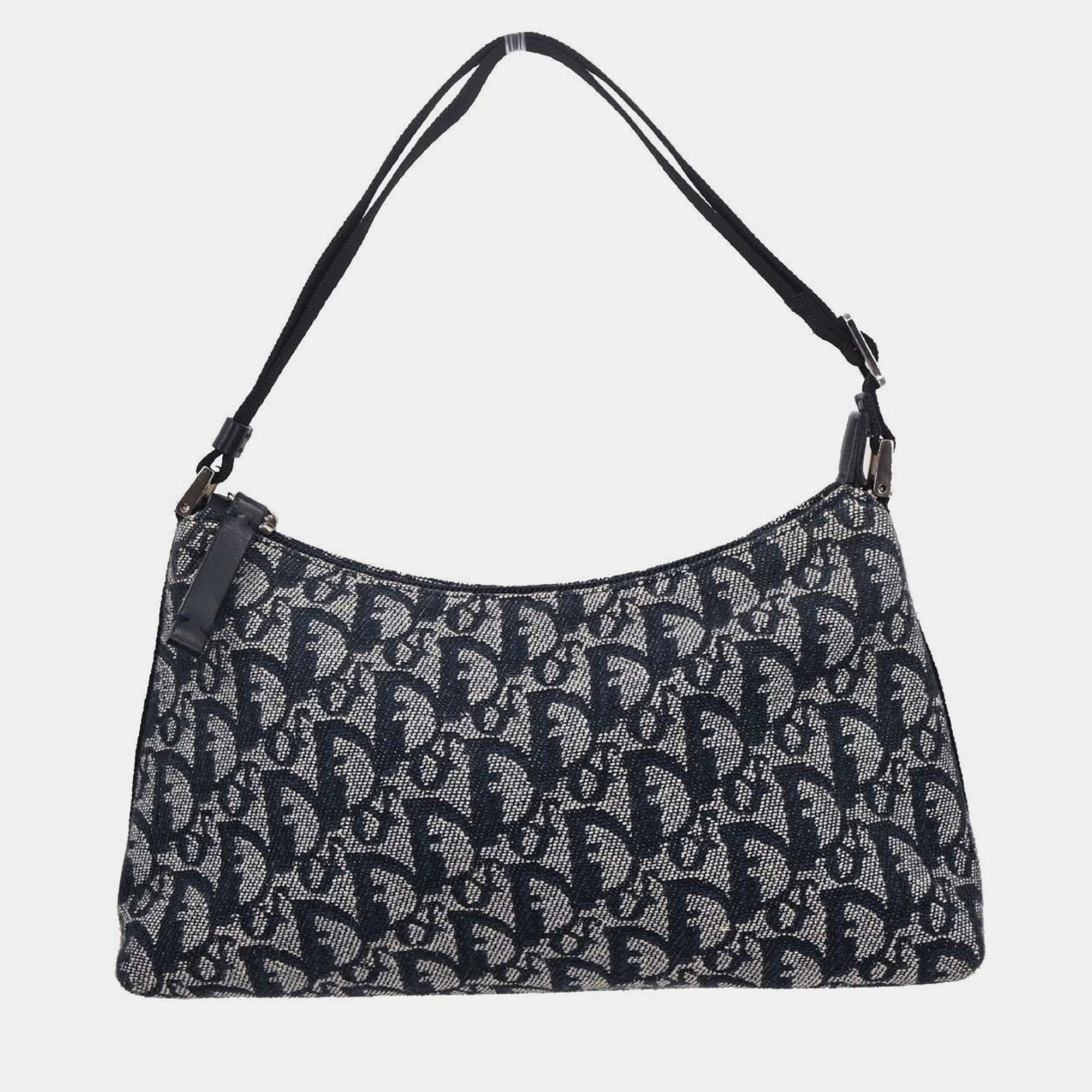 

Christian Dior Navy Trotter Handbag, Navy blue