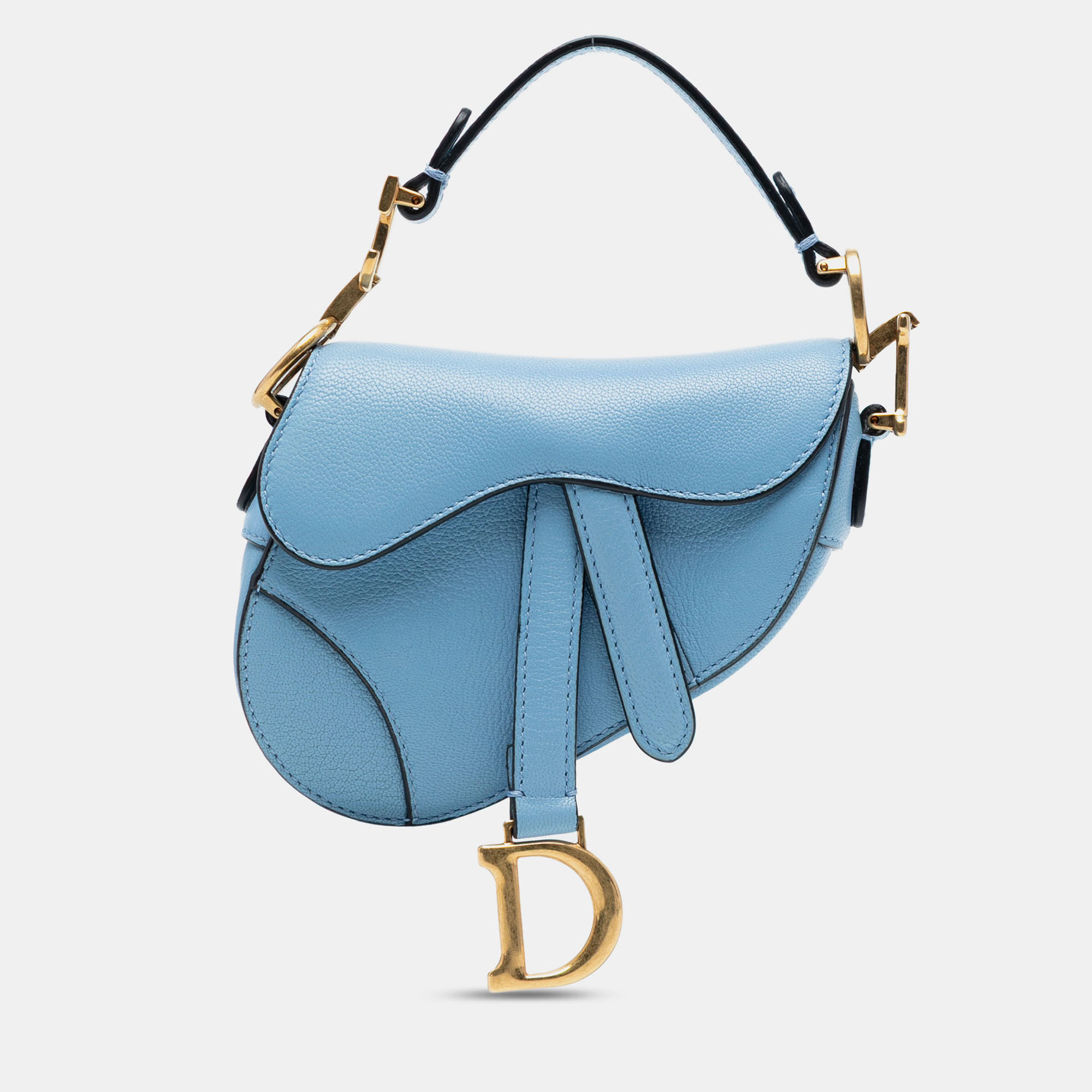 

Dior Blue Micro Goatskin Saddle Bag