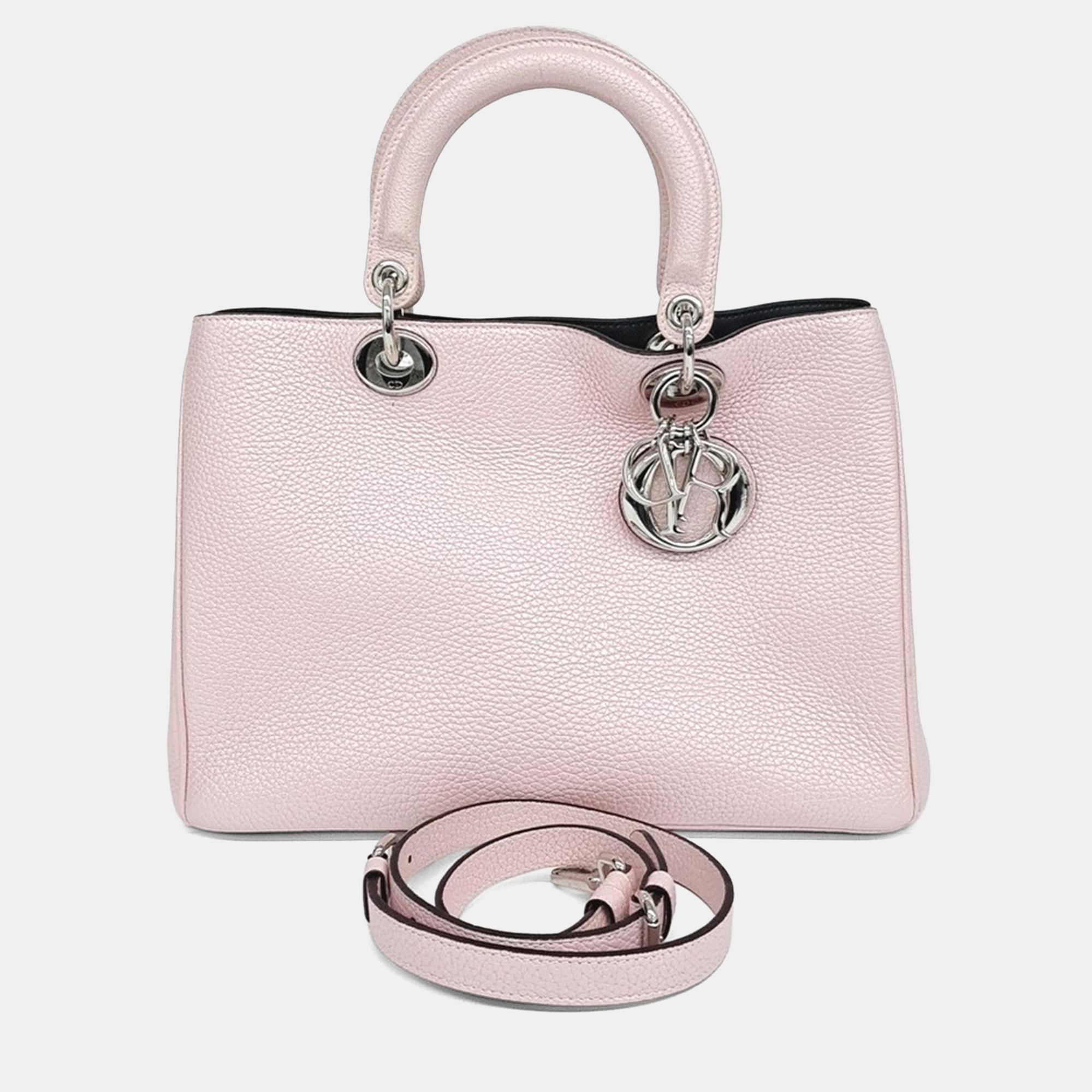 Pre-owned Dior Issimo Tote And Shoulder Bag In Pink