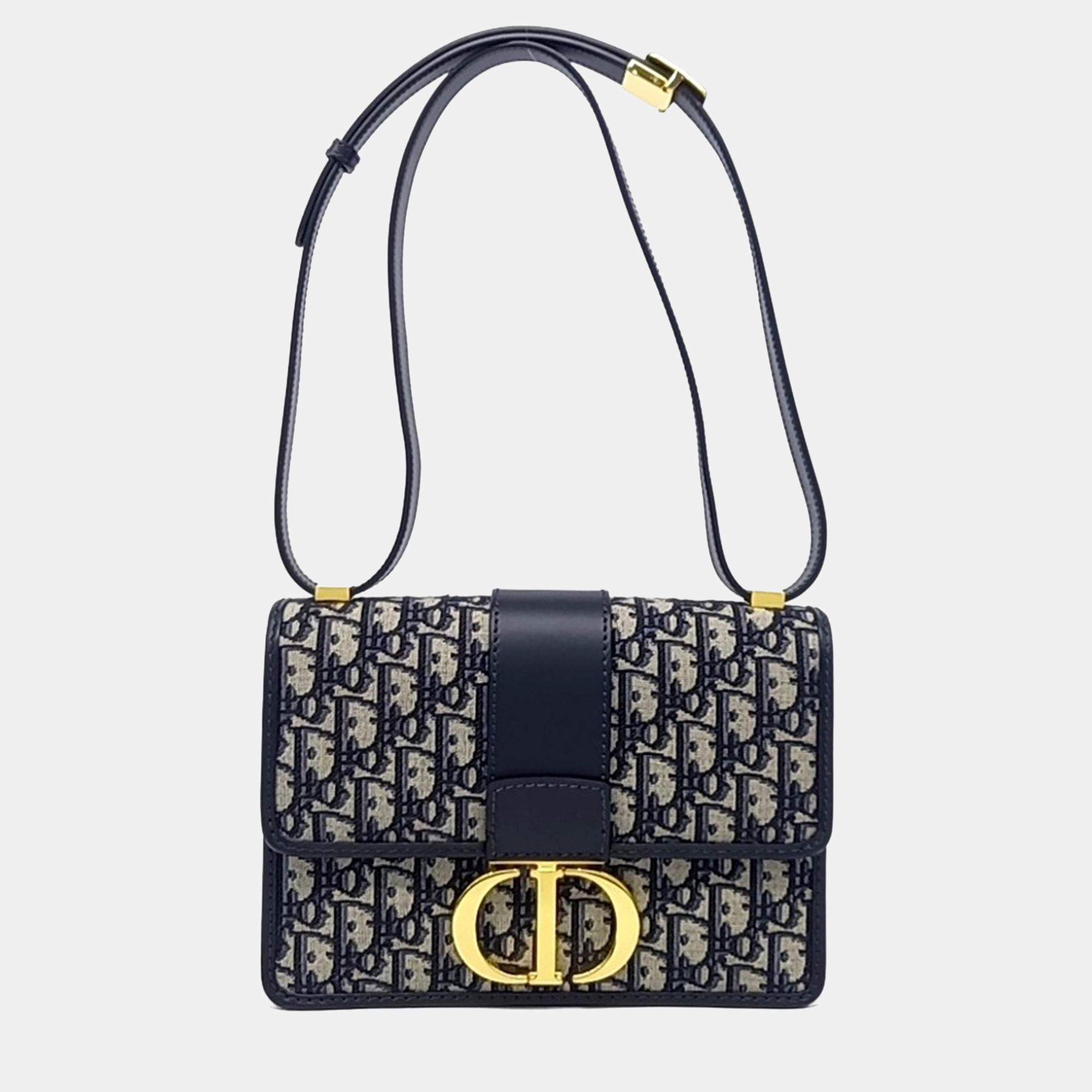

Dior Beige Blue Fabric Oblique 30 Montaigne Bag