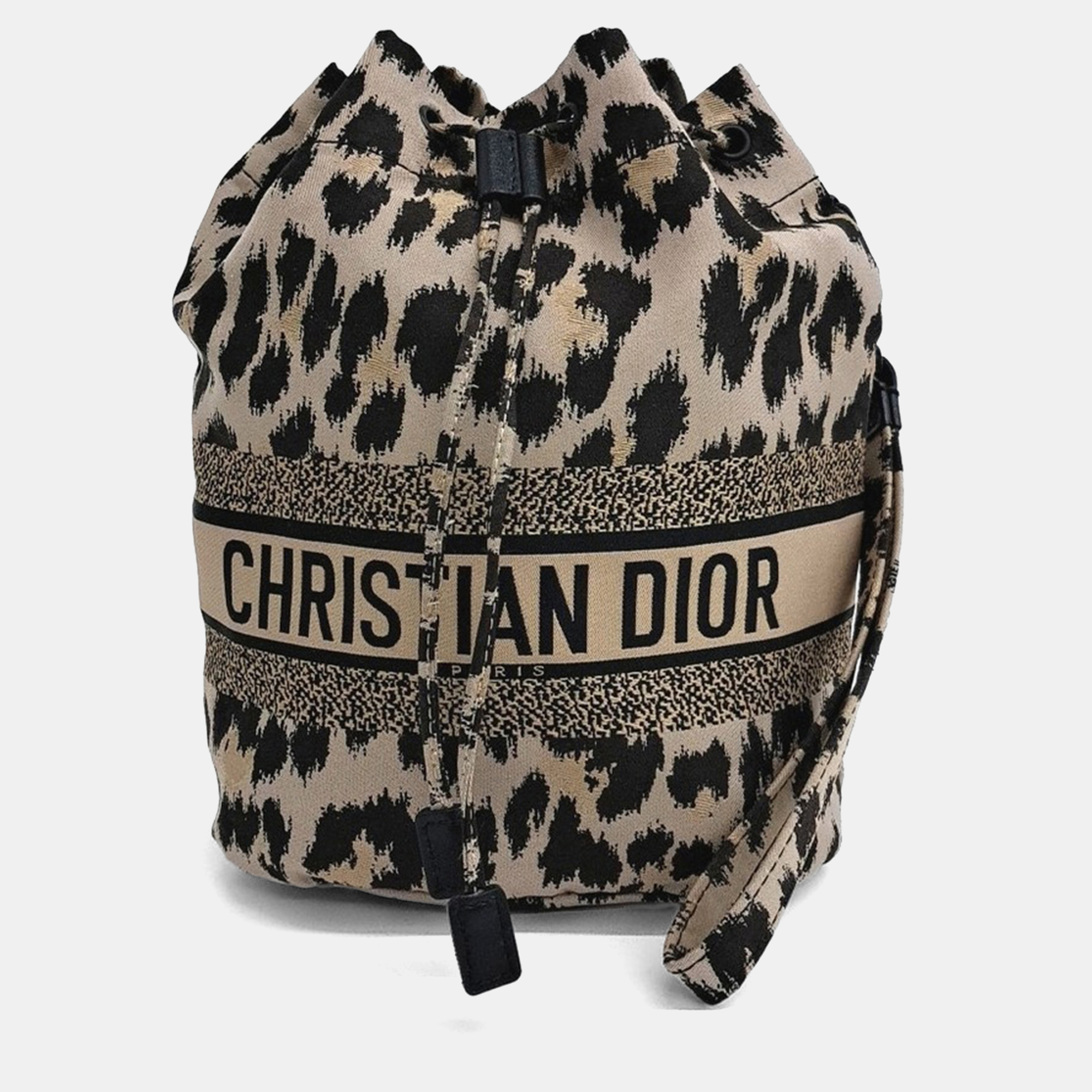 

Dior Black Brown Fabric Travel Pouch