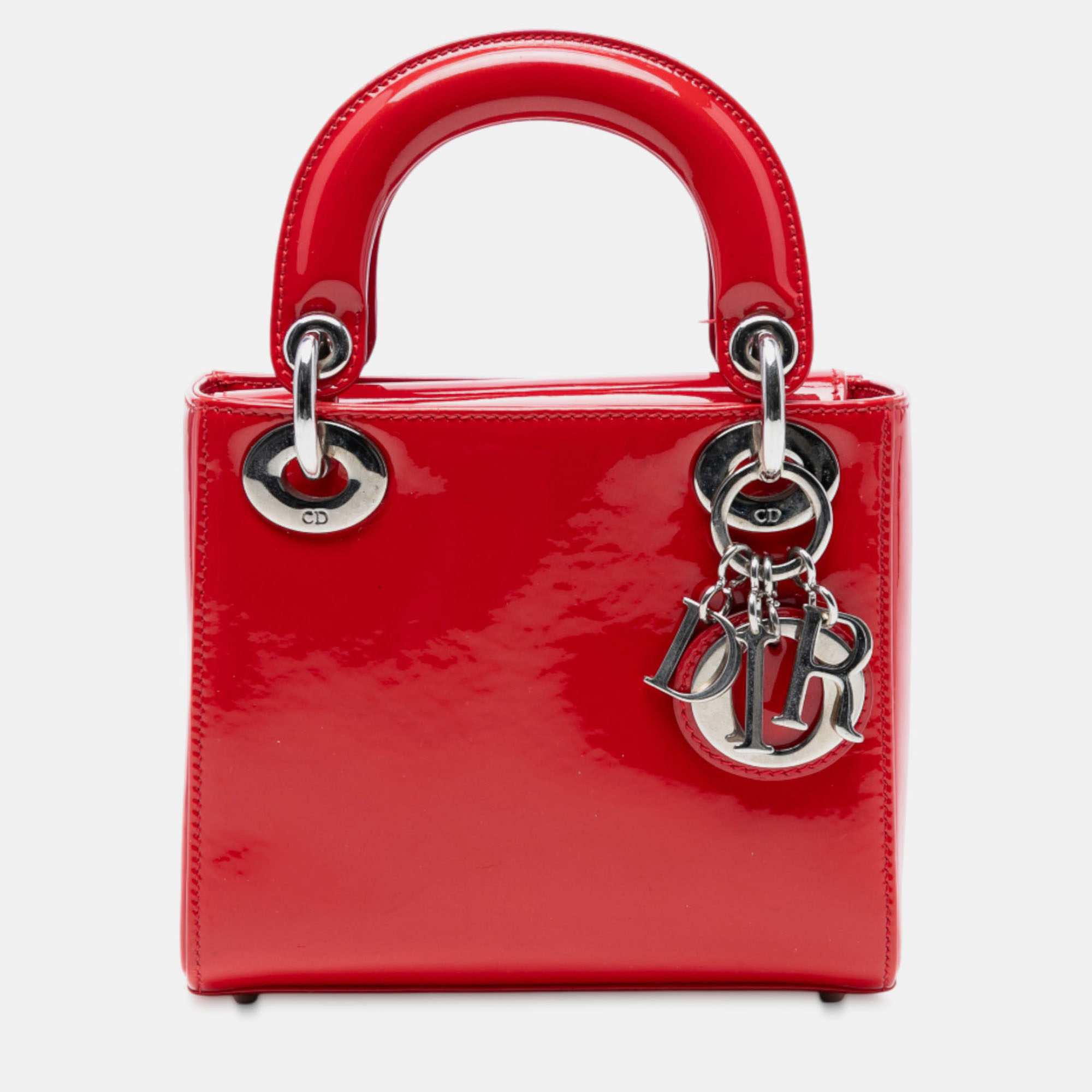 

Dior Red Mini Patent Lady Dior