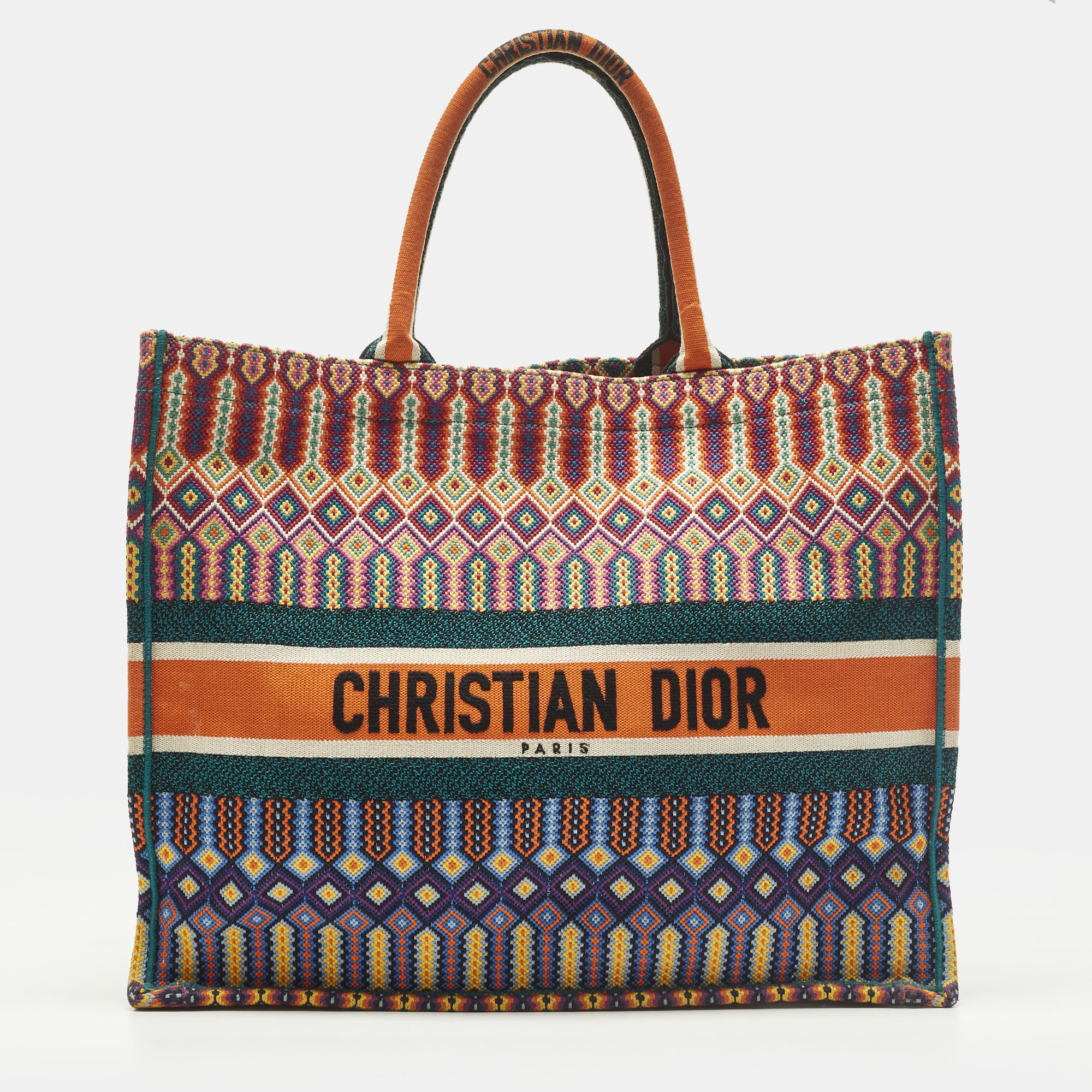 

Dior Book  Multicolor Embroidered Canvas Tote
