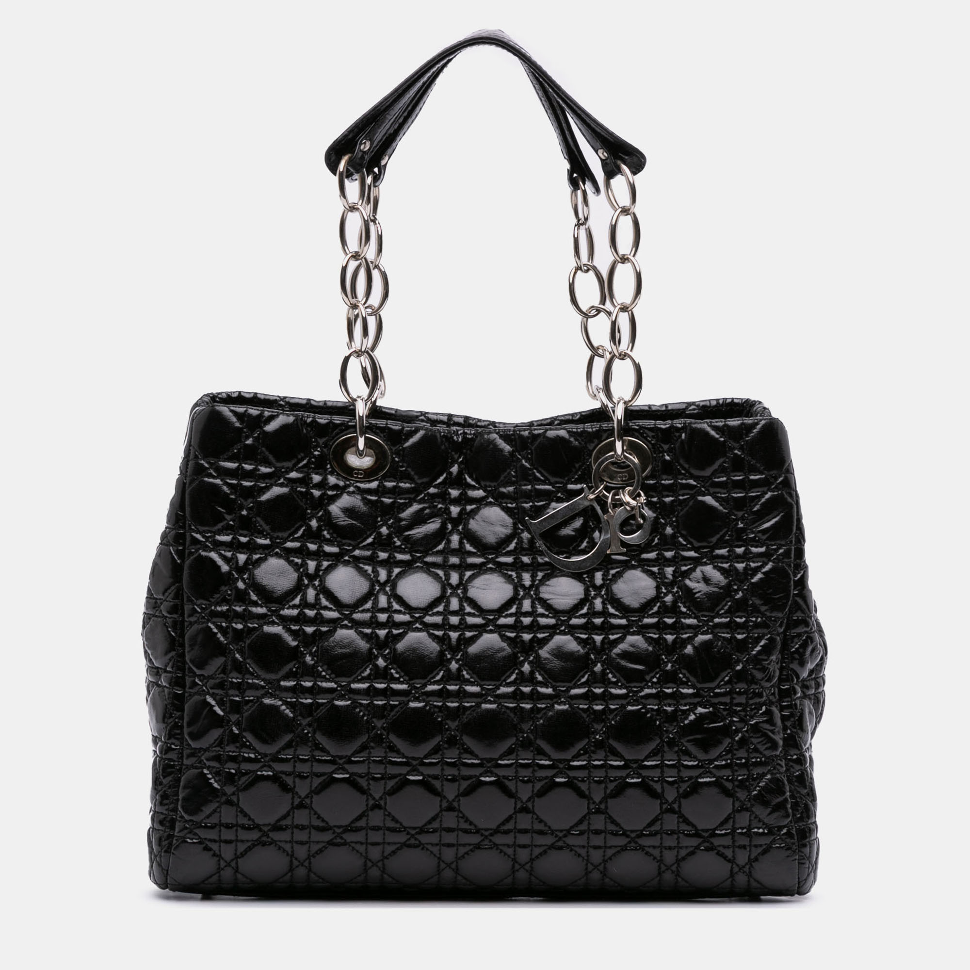 Pre-owned Dior Soft Shopping Tote In Black
