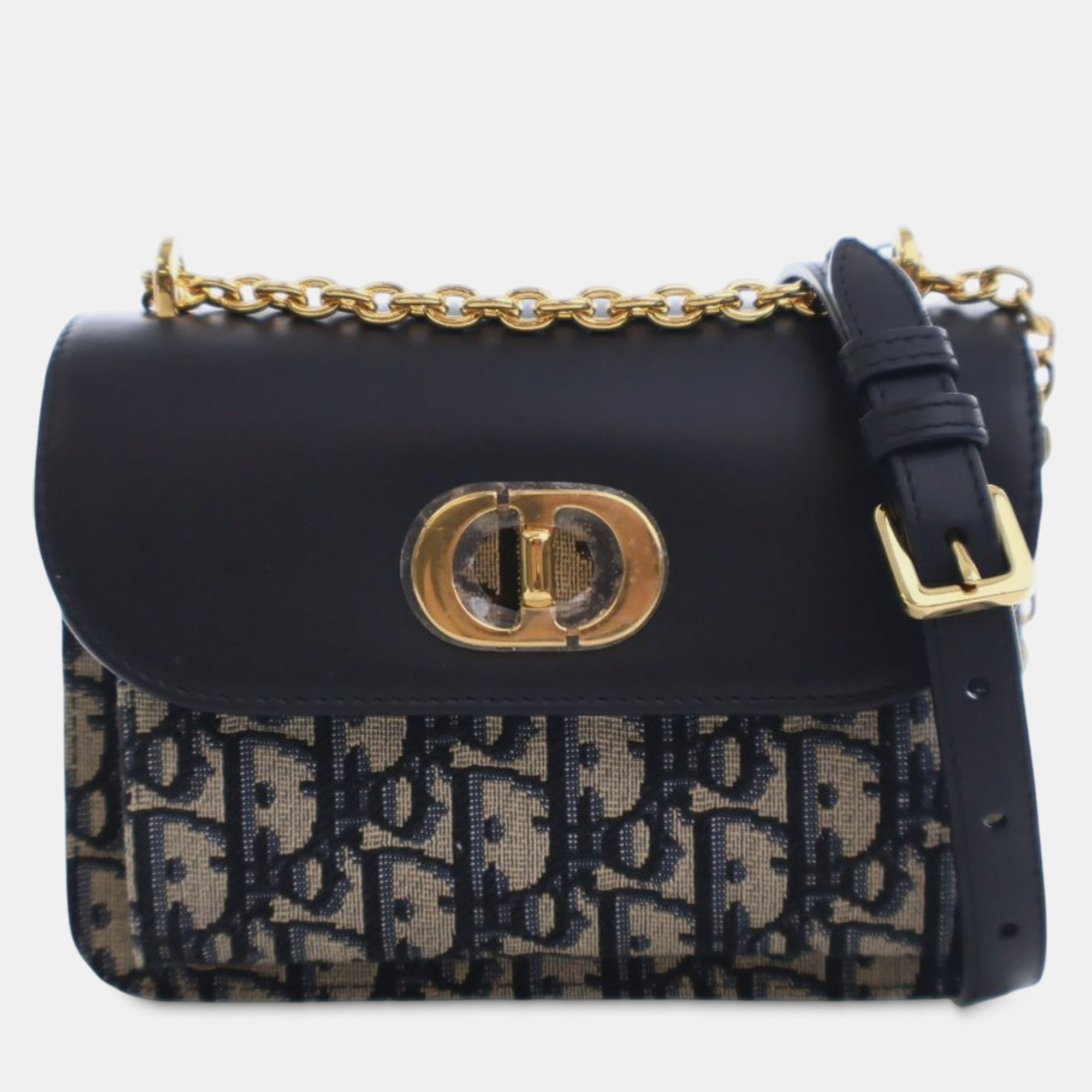 

Dior Blue Mini Oblique Canvas Miss Maddy Flap