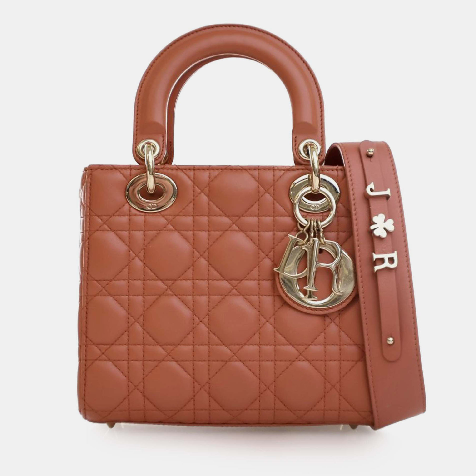 

Dior Orange Small Lambskin Cannage MyABCDior Lady Dior