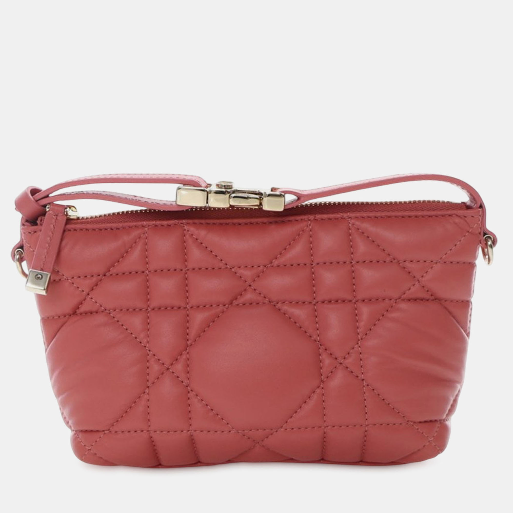 Pre-owned Dior Travel Nomad Pouch In Pink