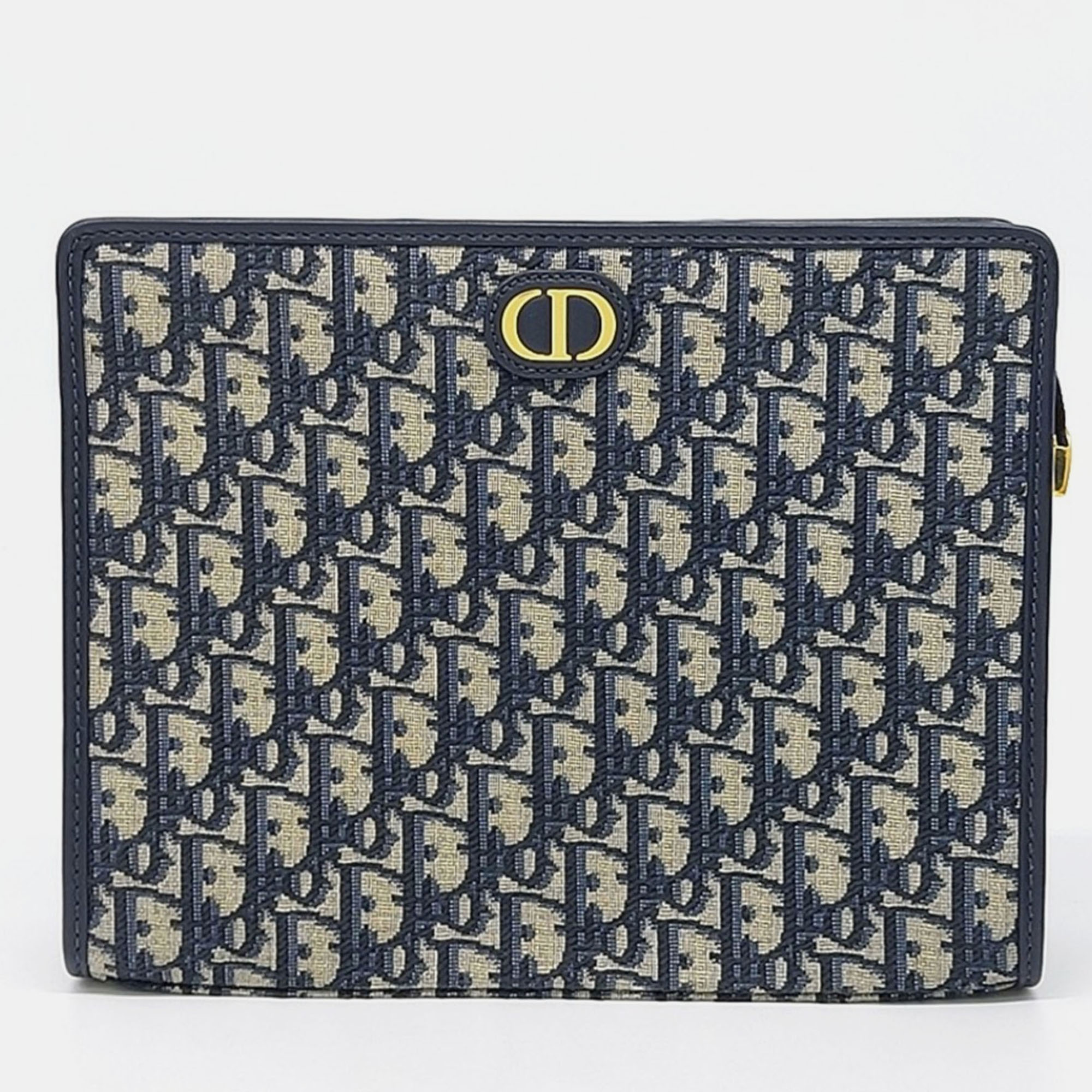 

Dior Blue Canvas Oblique 30 Montaigne Pouch