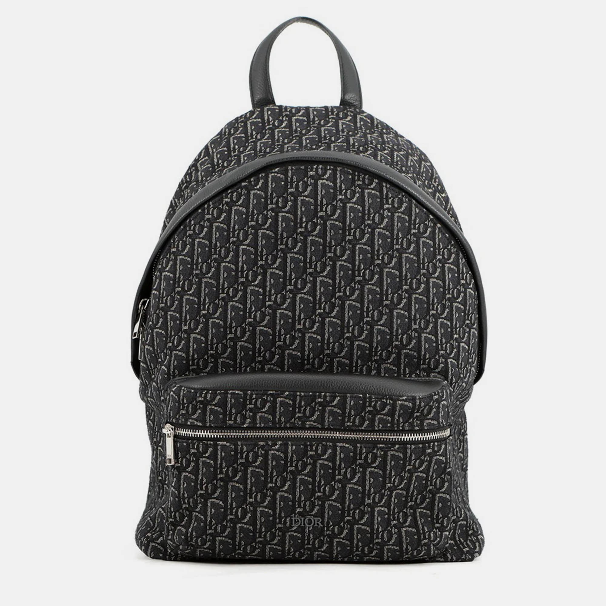 

Dior Oblique Jacquard Rider Backpack Black Canvas Leather