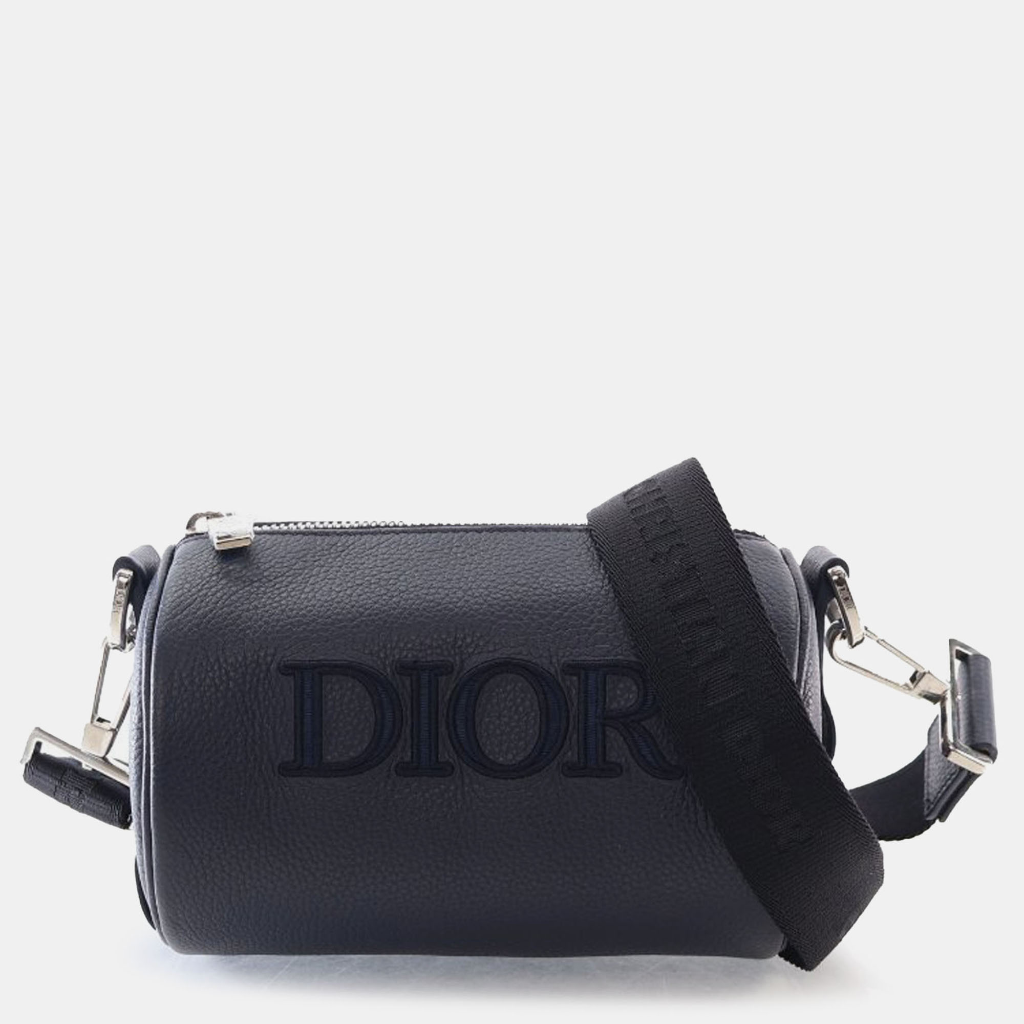 

Dior Blue Grained Calfskin Roller Messenger Bag