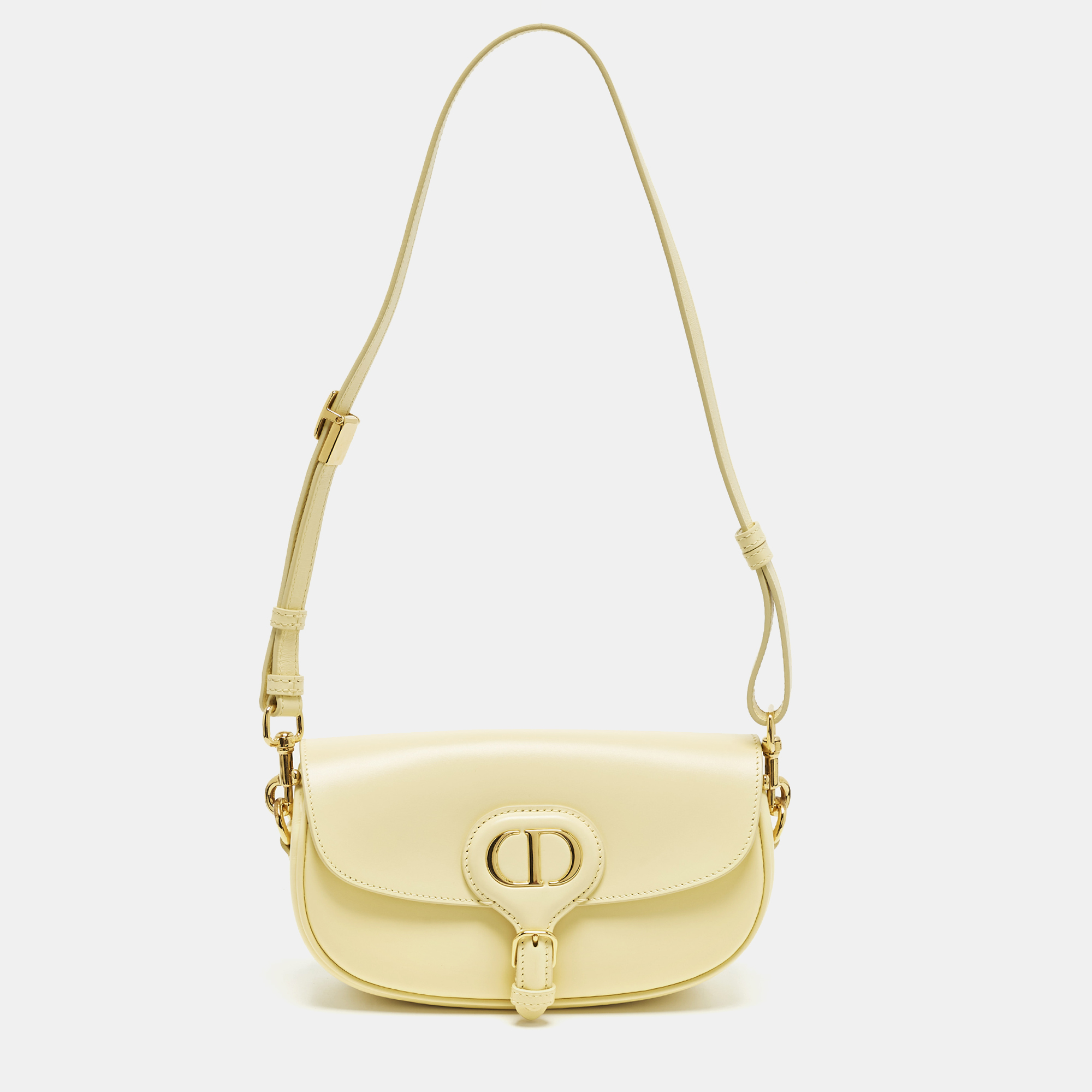 

Dior Bobby East West Light Yellow Leather Shoulder Bag
