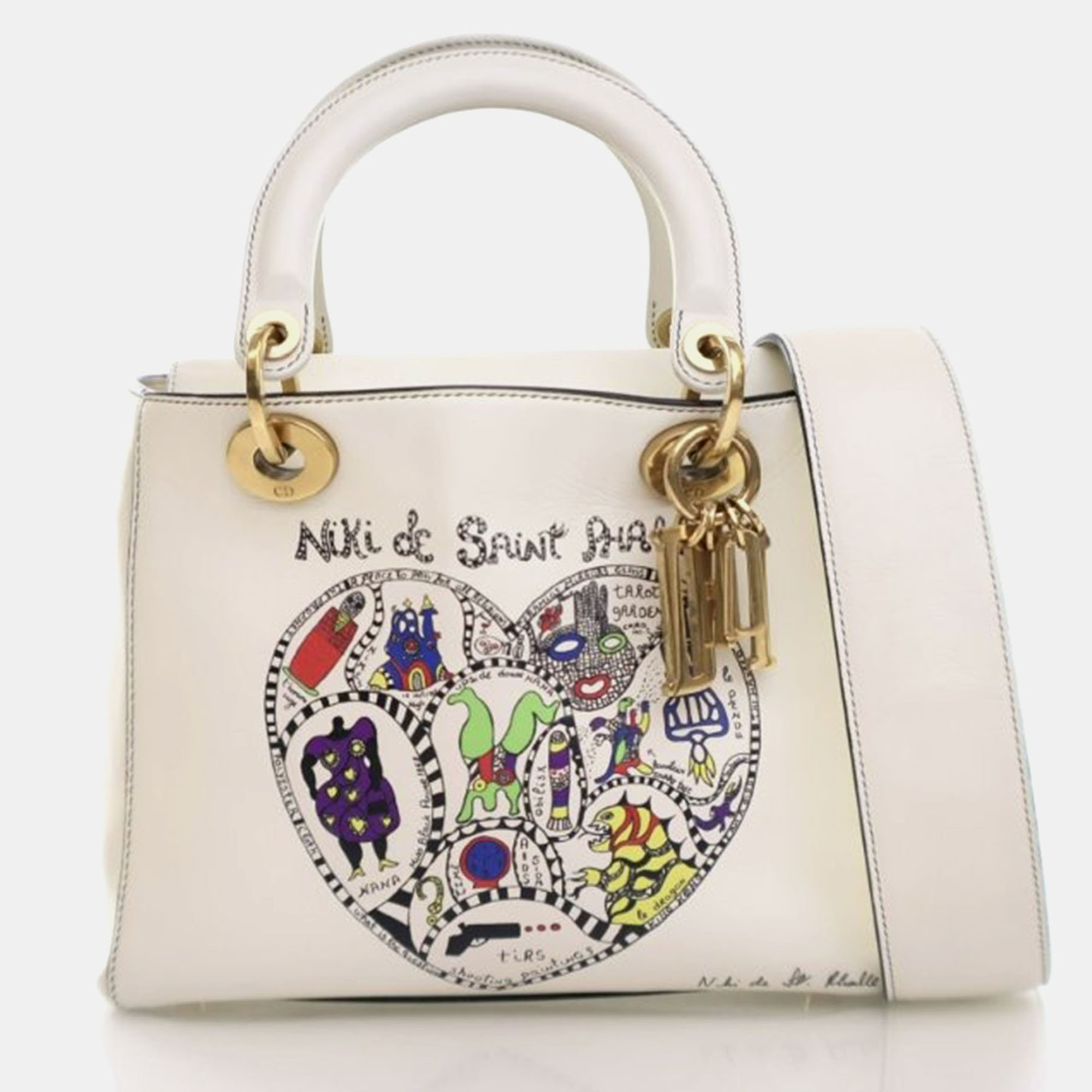 

Dior Medium Calfskin Lady Dior, White