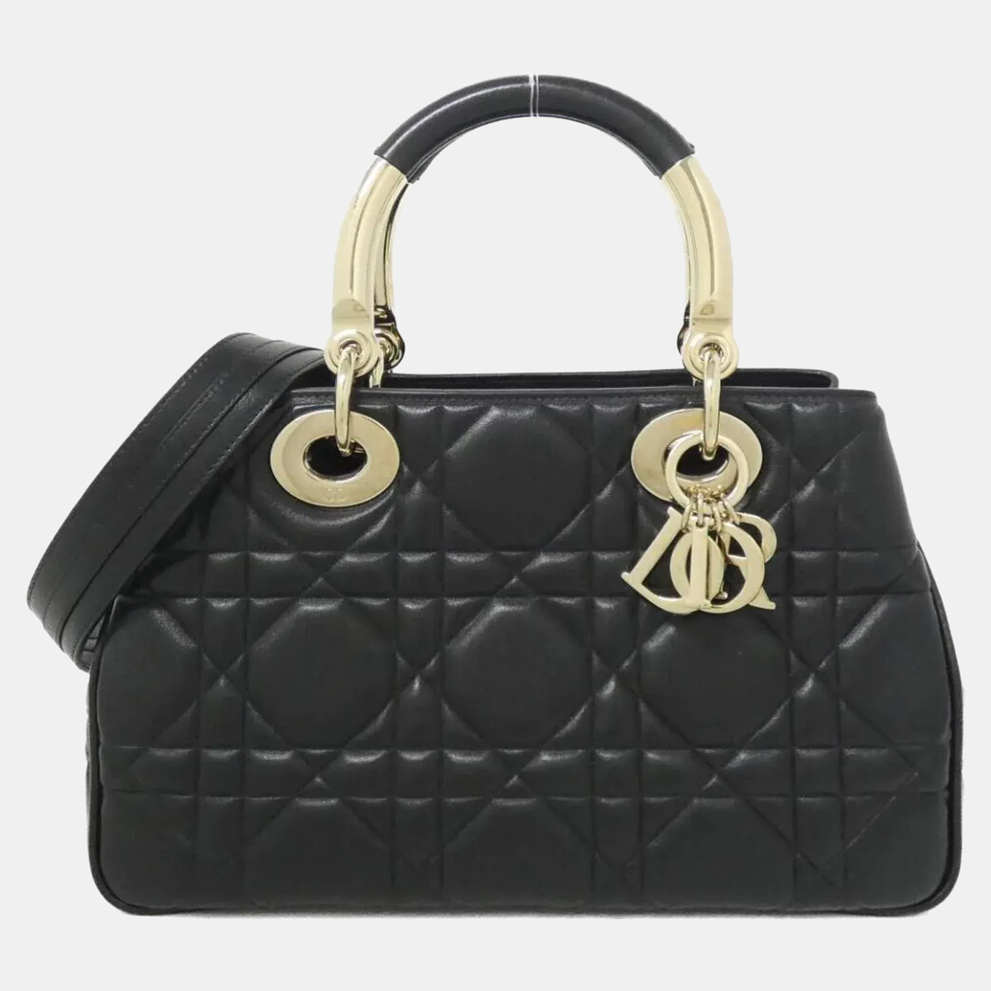 

Christian Dior Lady 95.22 Medium Handbag, Black