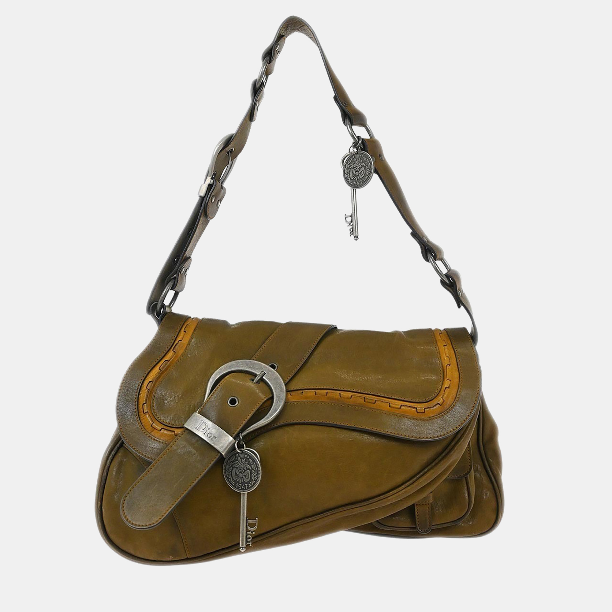 

Christian Dior Brown Gaucho Shoulder Bag