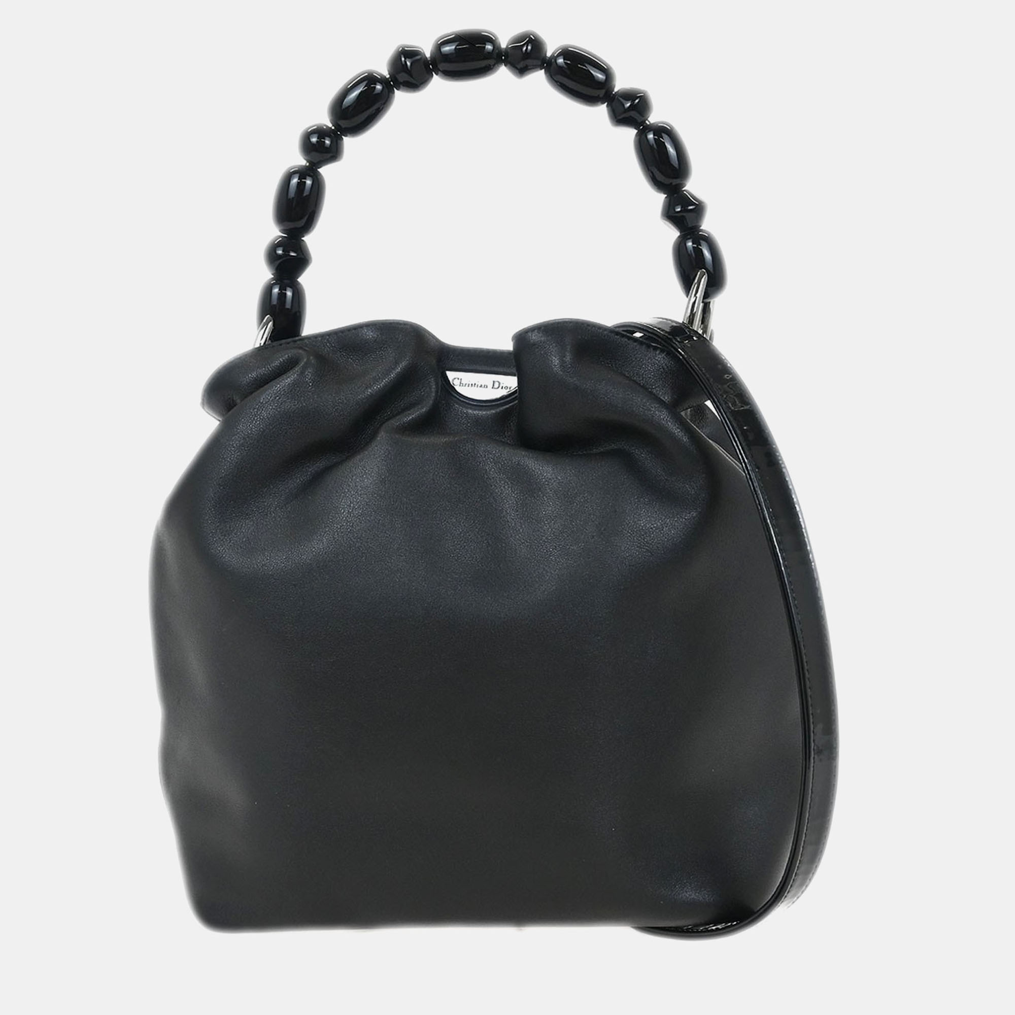 

Christian Dior Black Leather Malice 2Way Handbag