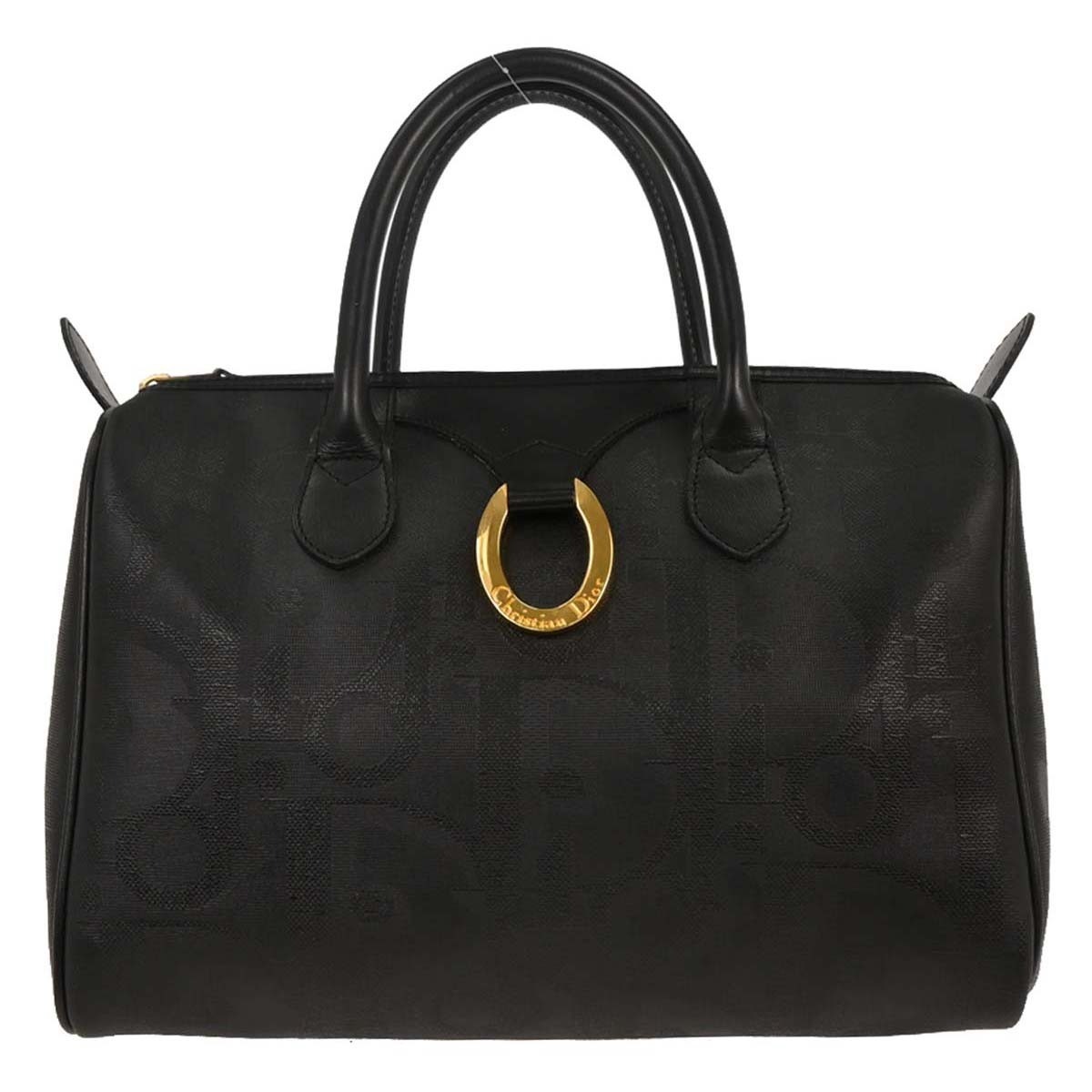 

Christian Dior Black Pvc Trotter Duffle Handbag