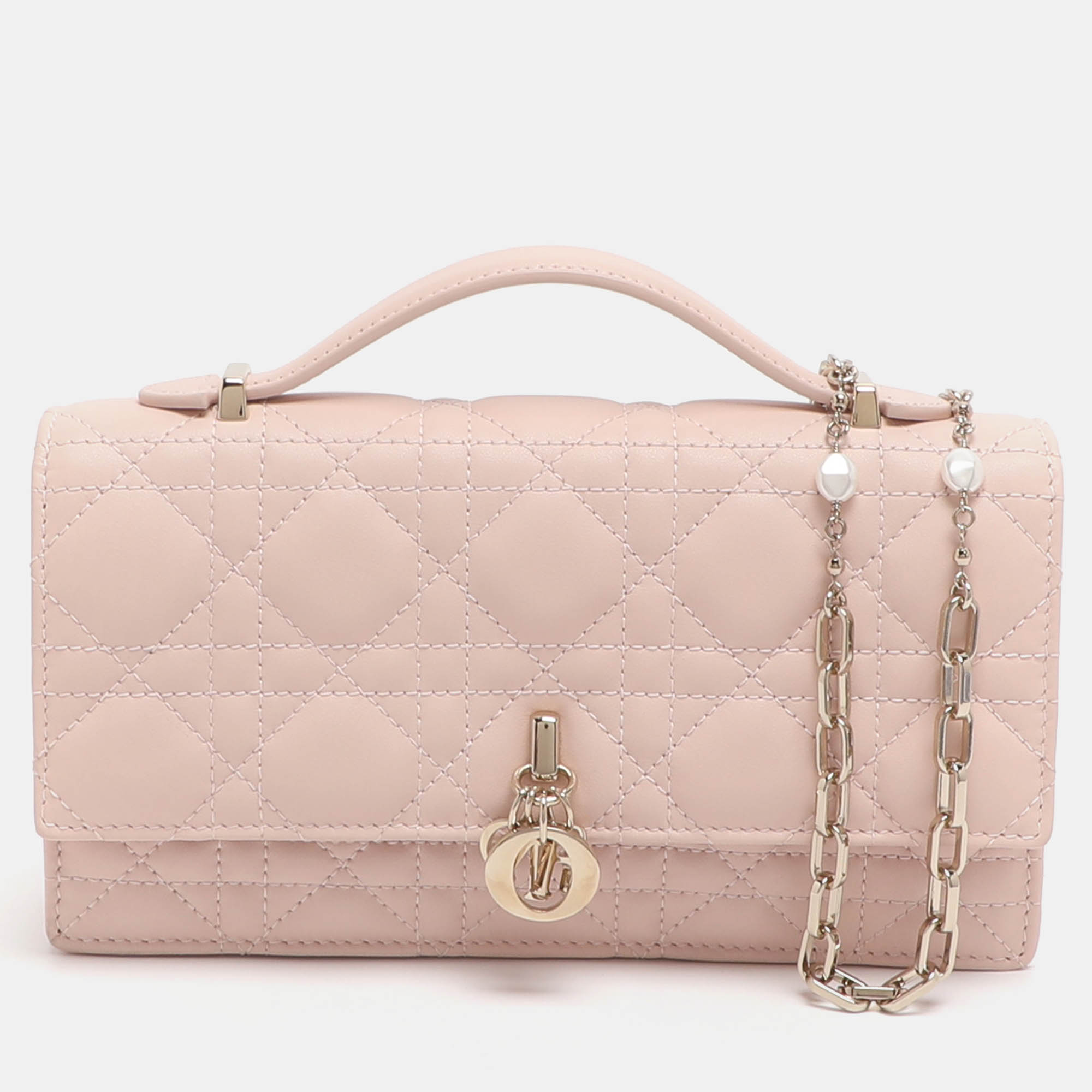 

Dior My Dior Mini Dusty Pink Cannage Leather Bag